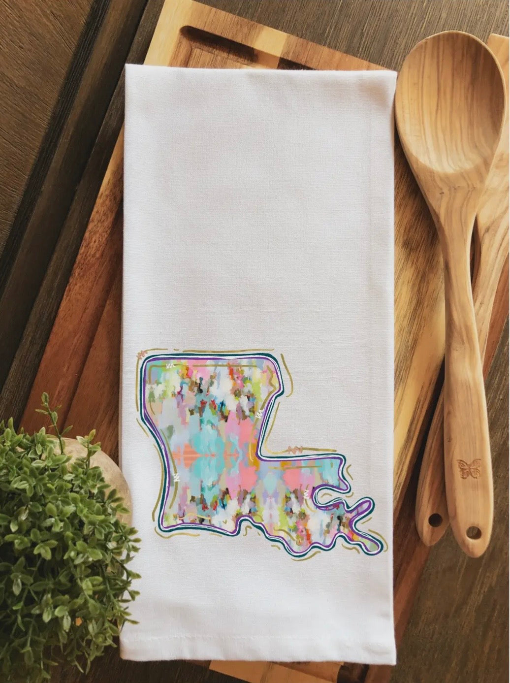 Colorful Louisiana Tea Towel
