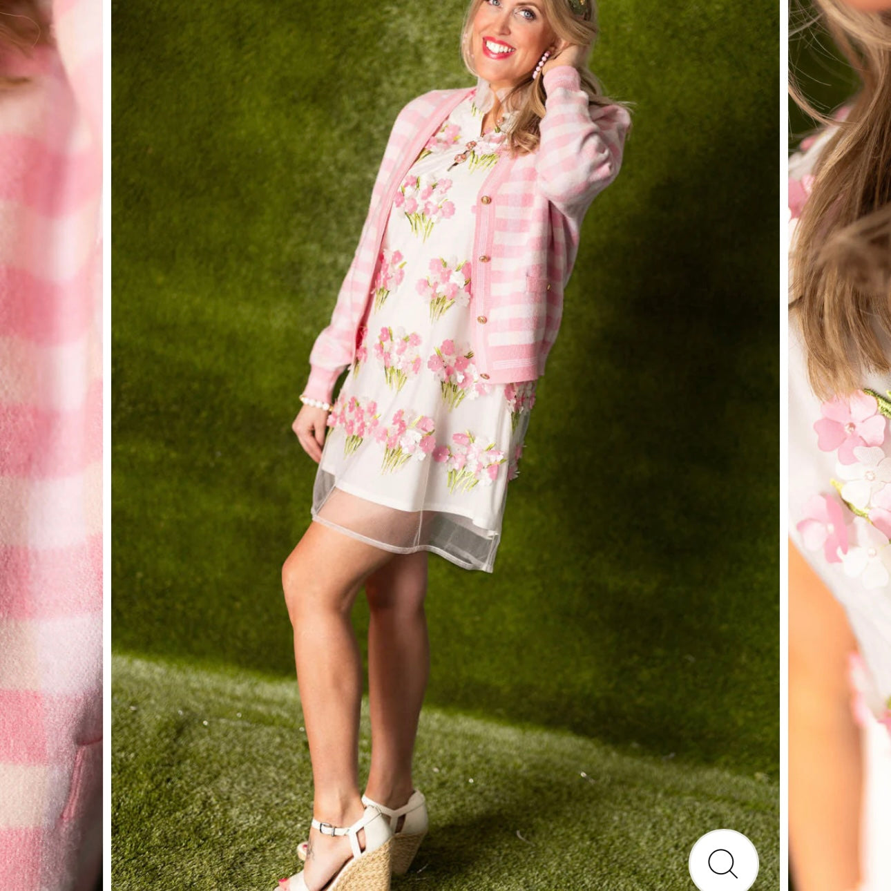 Brianna Cannon Flower Bouquet Shift Dress
