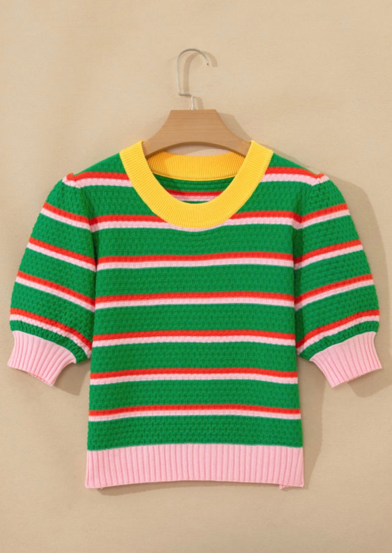 Green Stripe Sweater