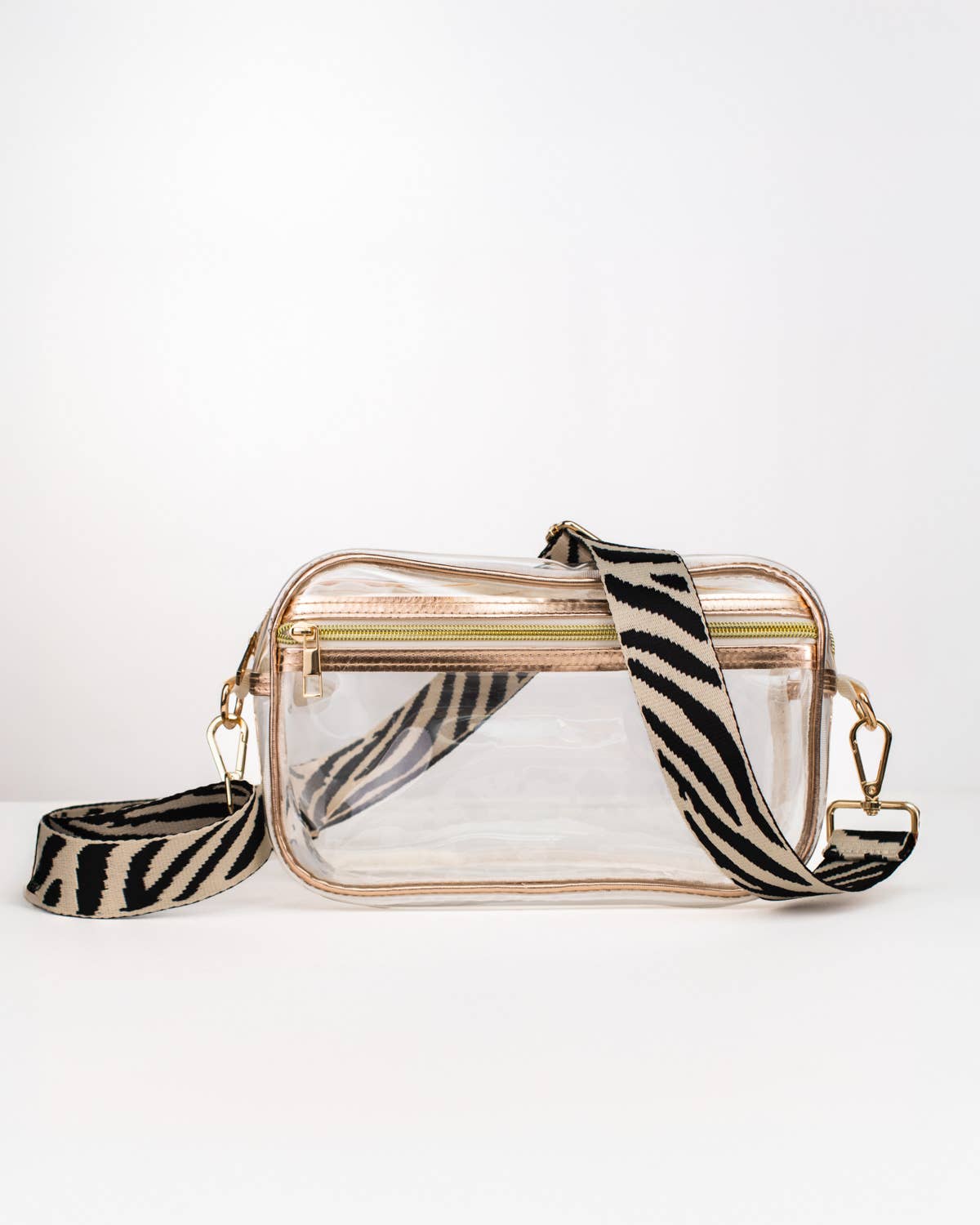 Jules Clear Cross Body Stadium Purse