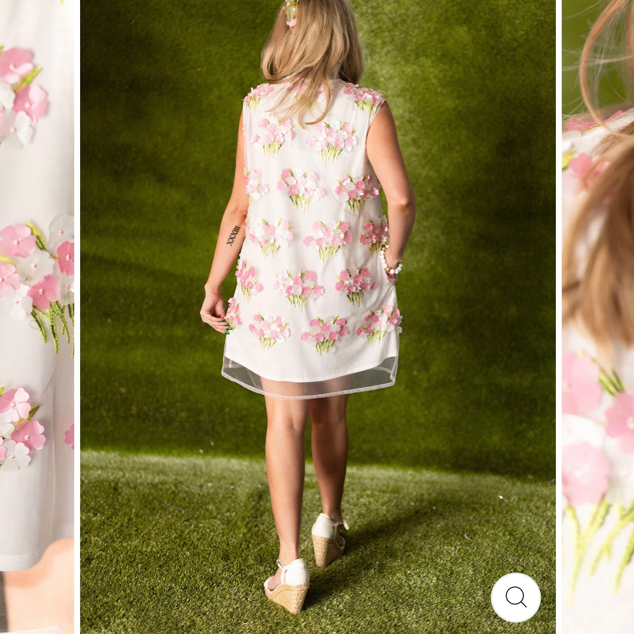 Brianna Cannon Flower Bouquet Shift Dress