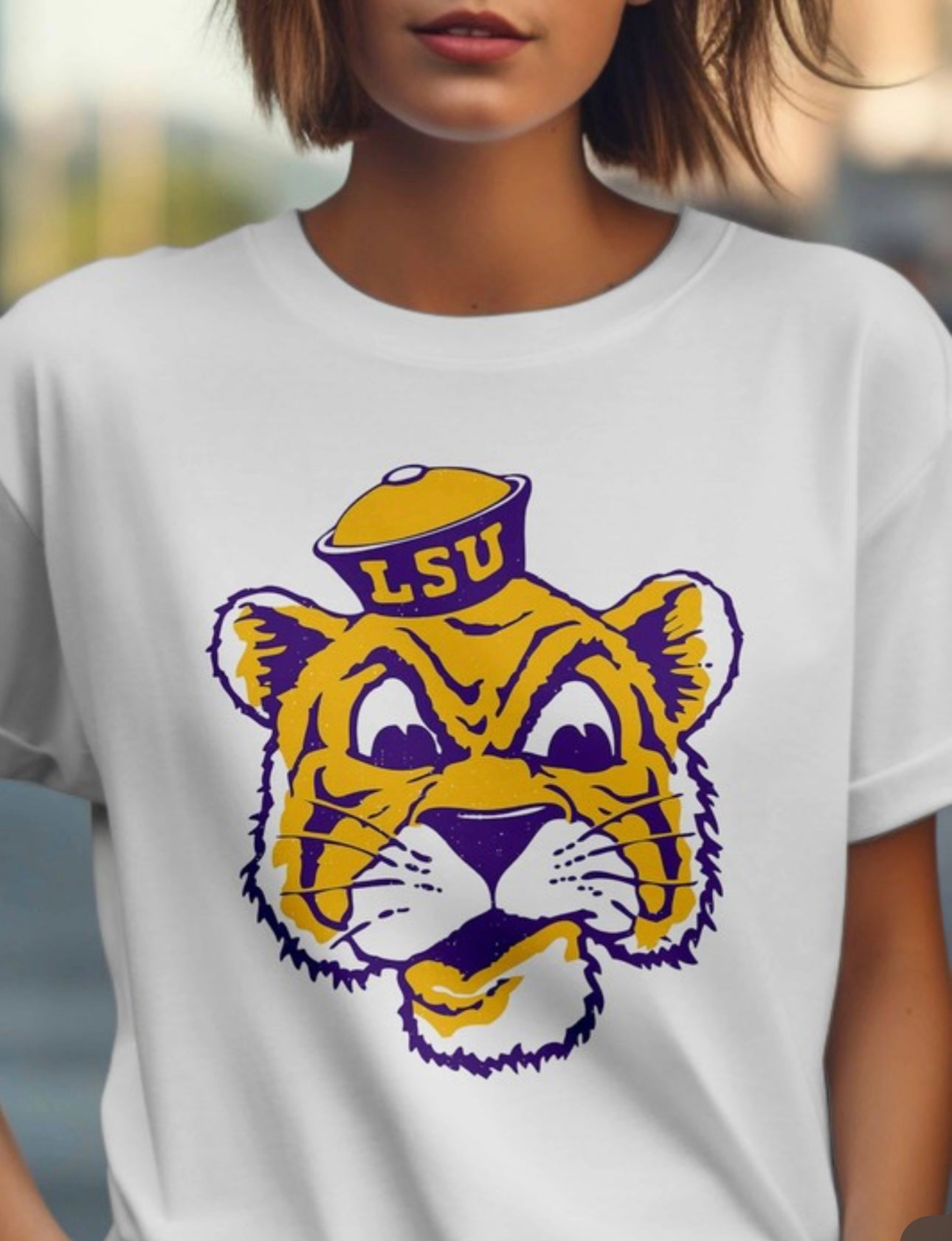 LSU Tiger Face Graphic Tee