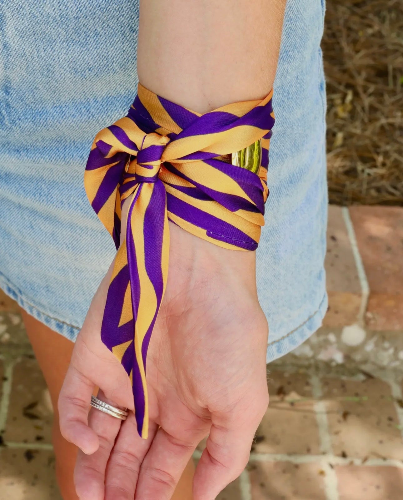 LSU Twilly Scarf Bracelet