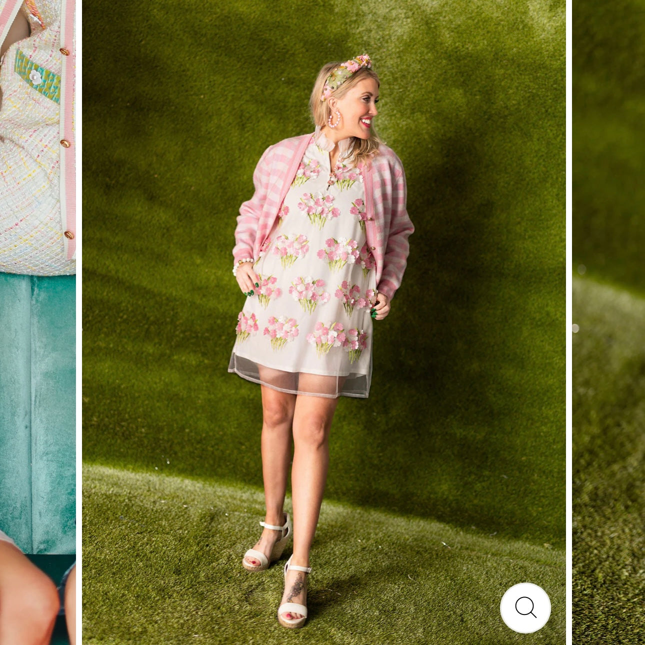Brianna Cannon Flower Bouquet Shift Dress