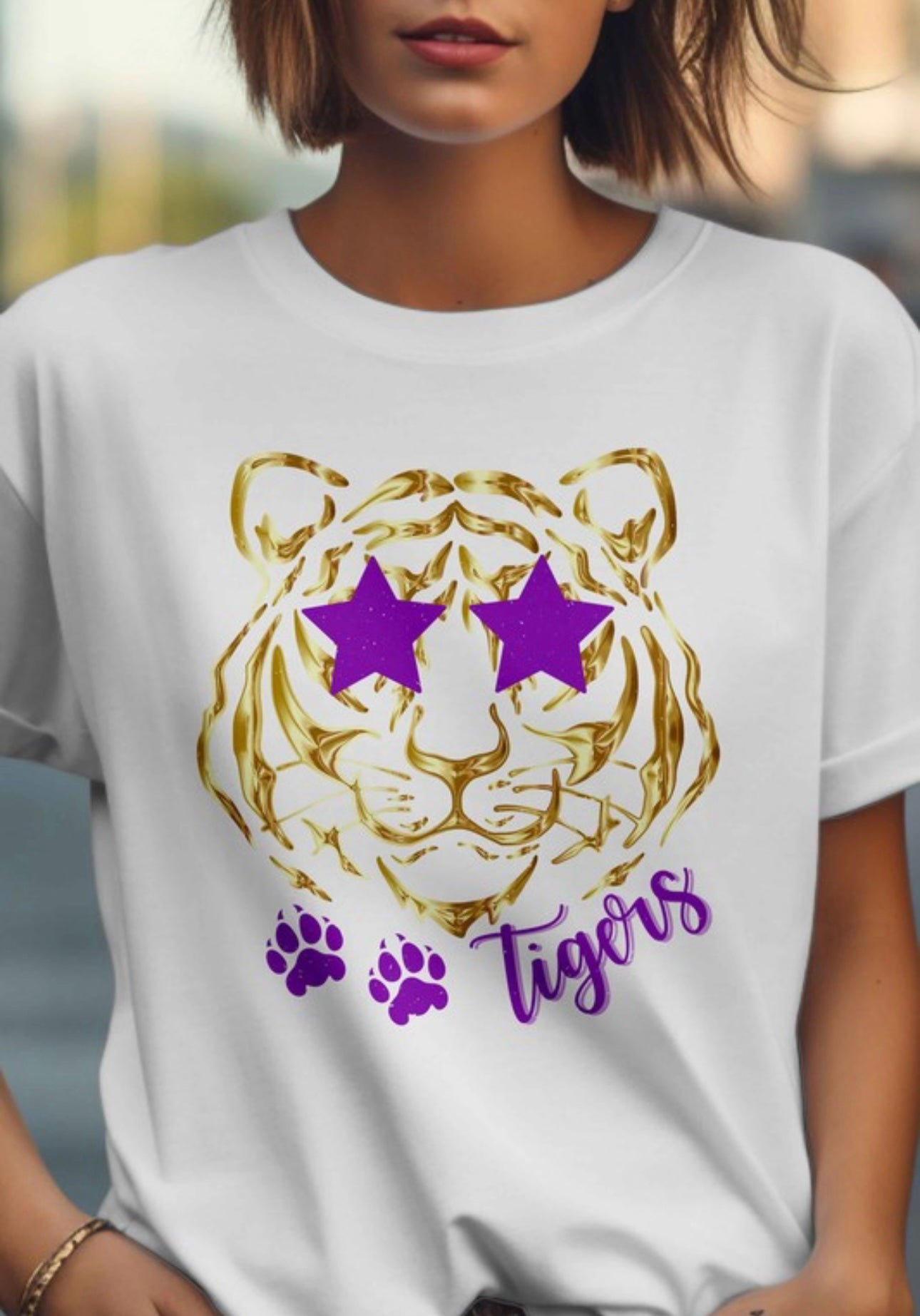 LSU Tiger Face Graphic Tee