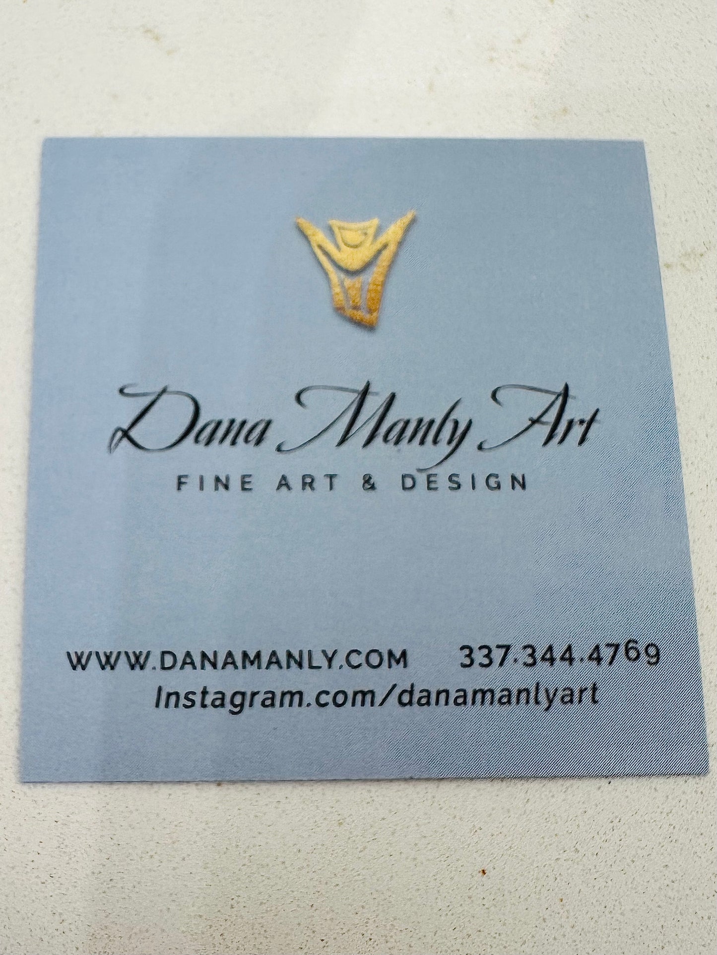 Dana Manly Butterfly Art on 4x4 Canvas