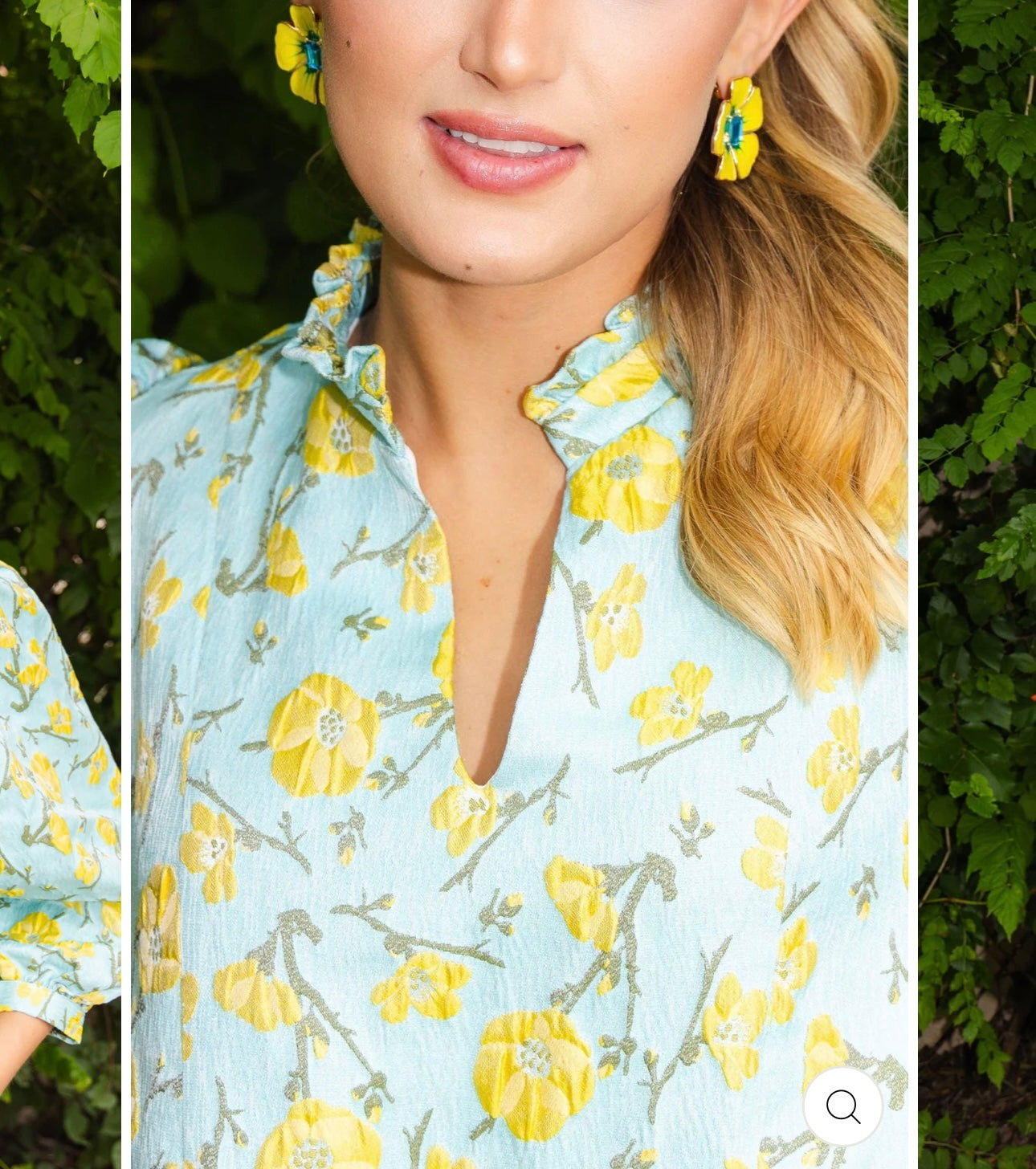 Brianna Cannon Golden Cali Flowers Bib Dress