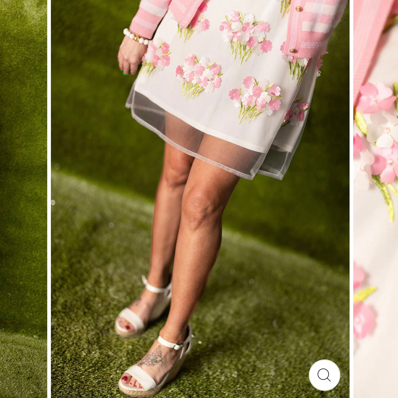 Brianna Cannon Flower Bouquet Shift Dress