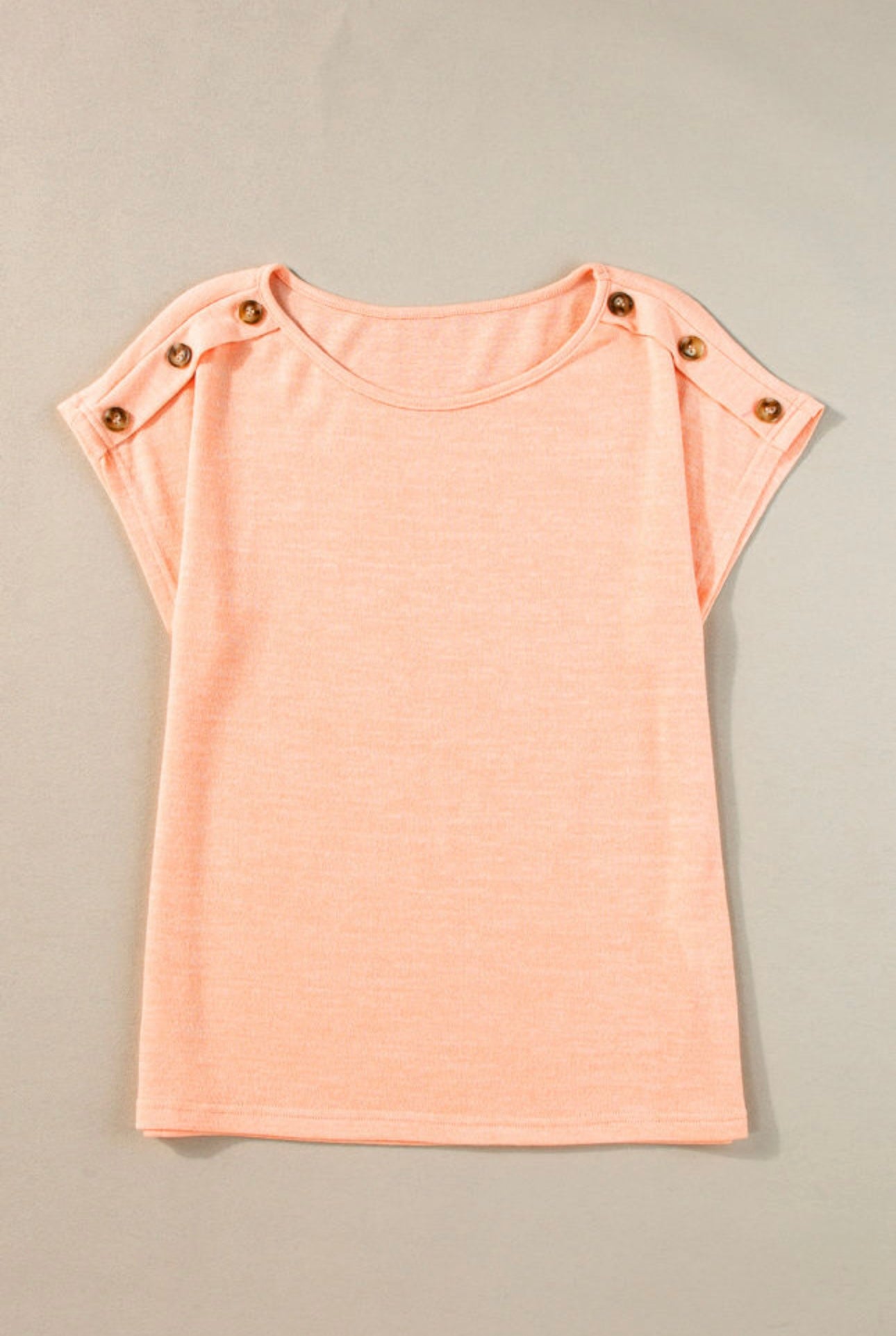 Button Detail Batwing Top