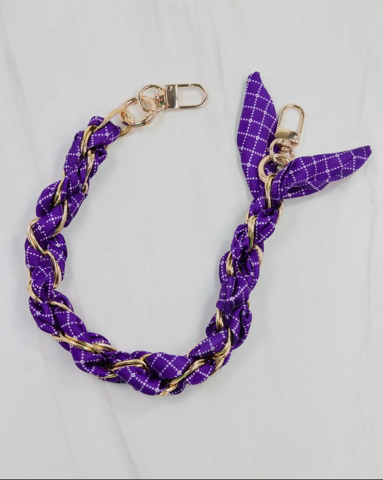 LSU Game Day Scarf Purse Chain (only)