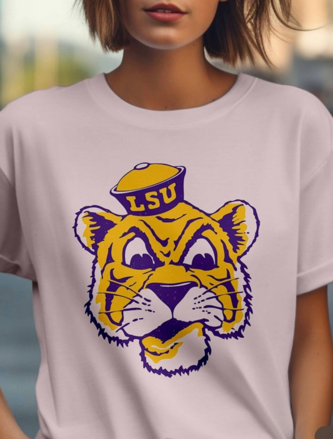 LSU Tiger Face Graphic Tee