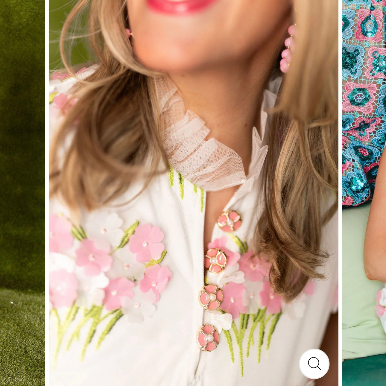 Brianna Cannon Flower Bouquet Shift Dress