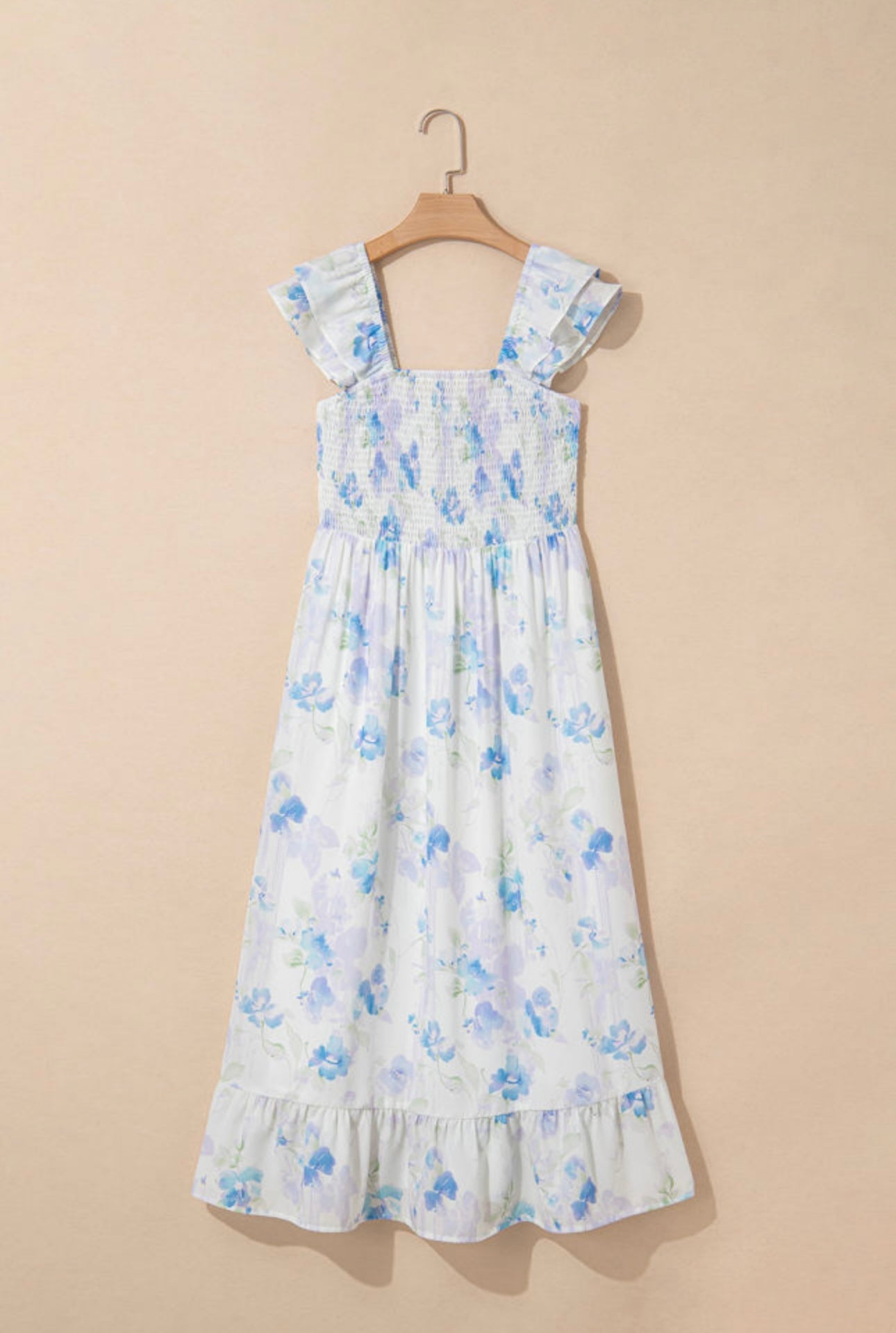 Blue Floral Maxi Dress