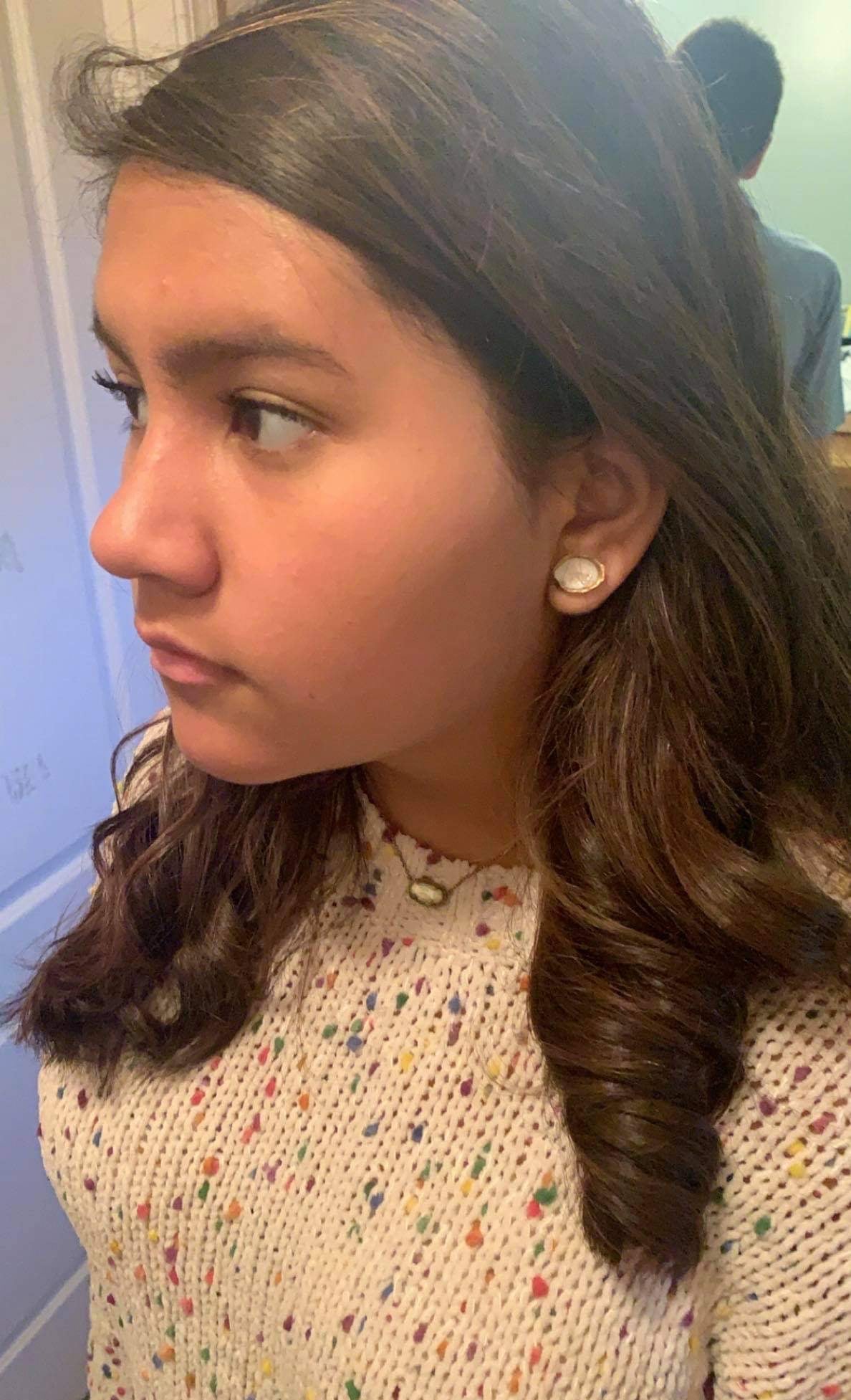 Gold Oyster Stud Earrings