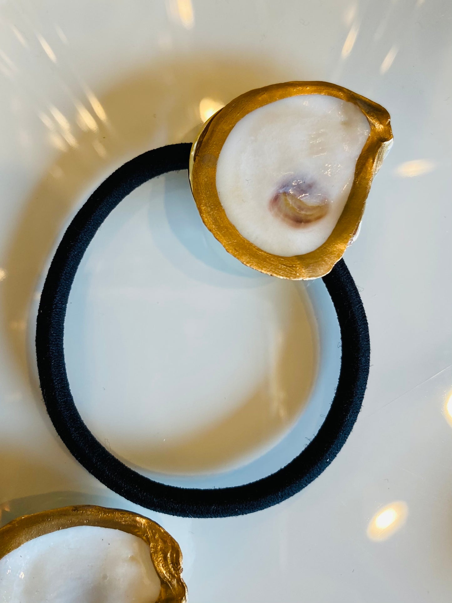 Oyster Ponytail Holder