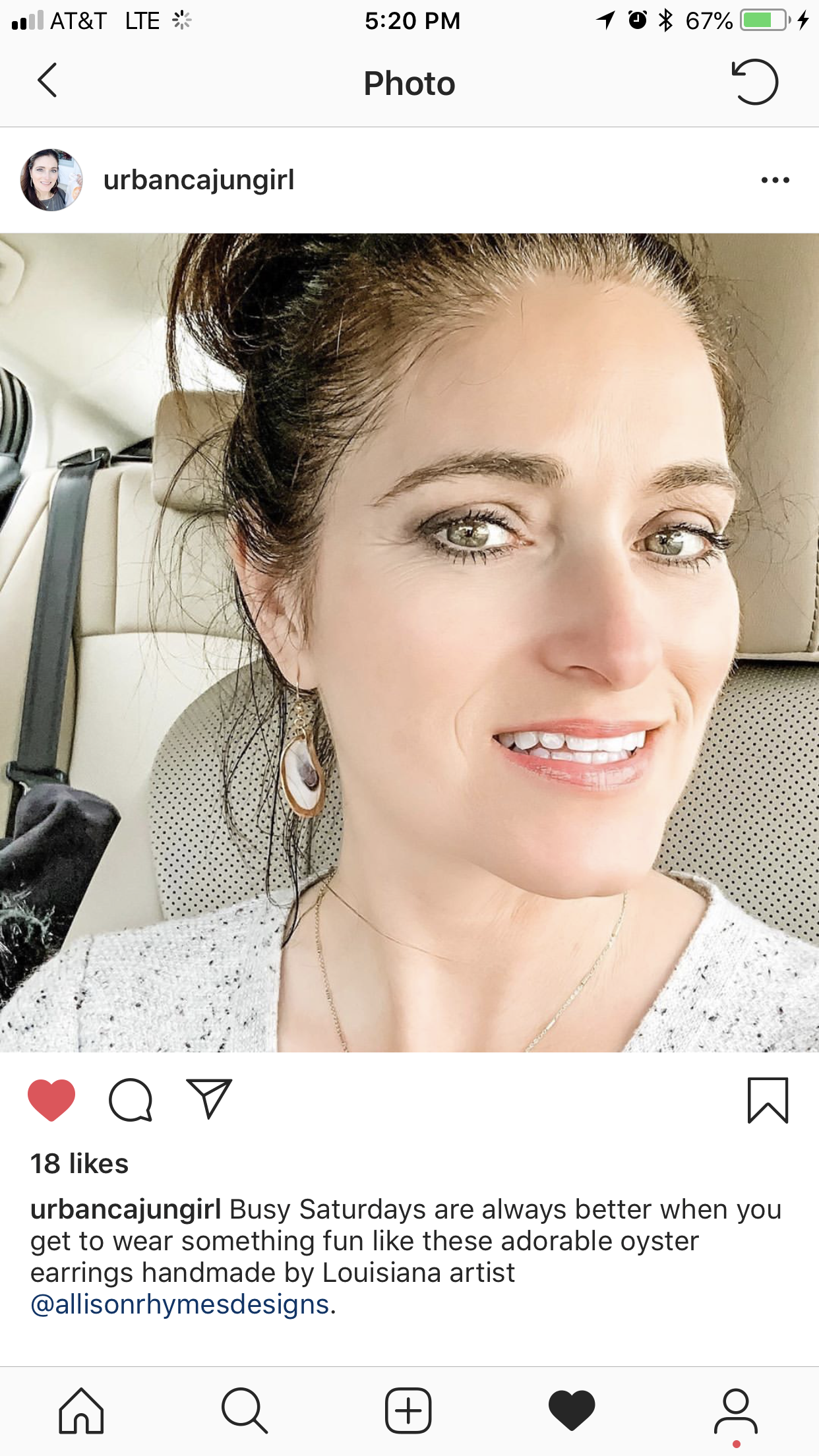 Gold Oyster Drop Earrings