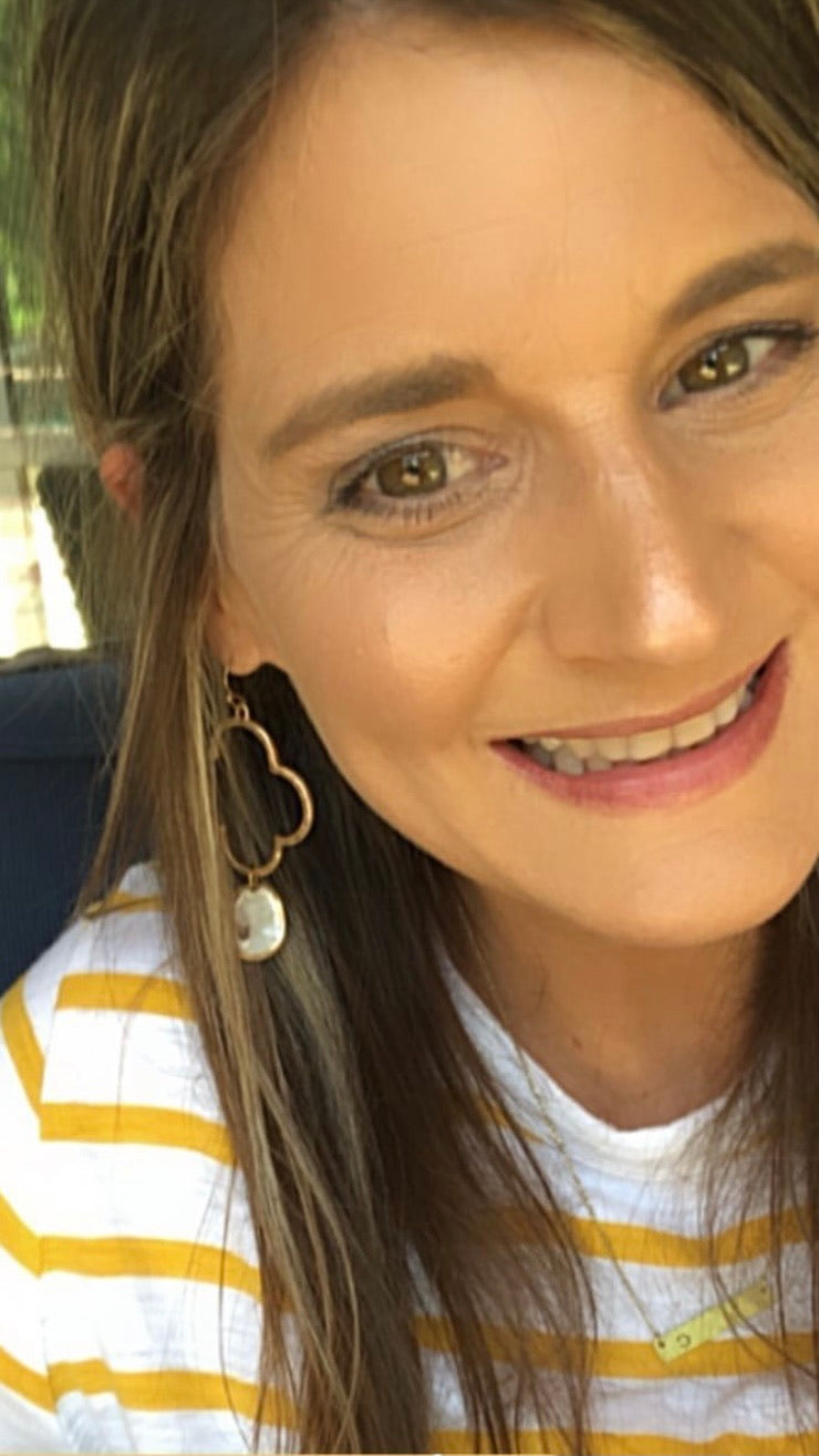 Oyster Quatrefoil Earrings