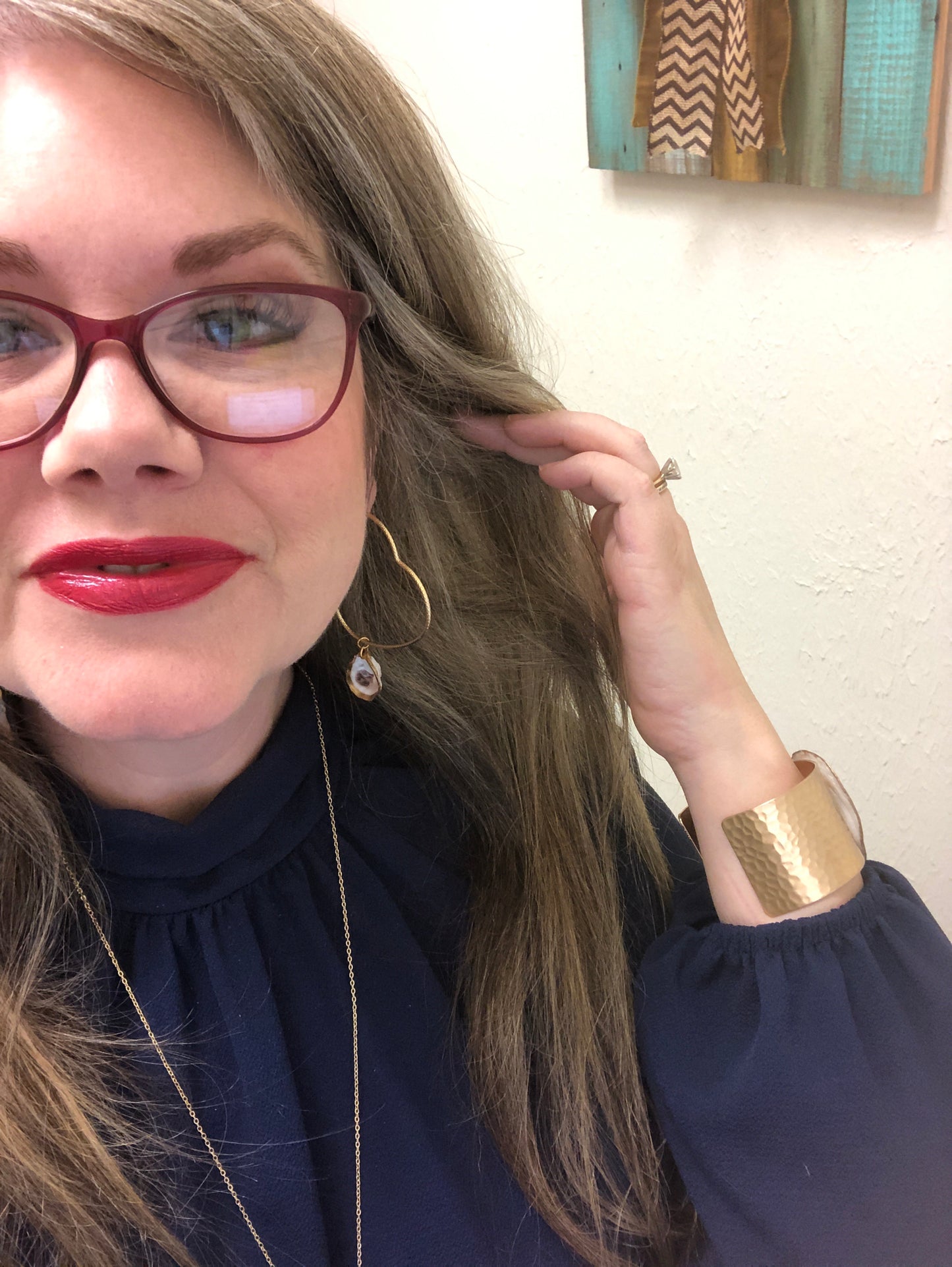 Heart Oyster Earrings