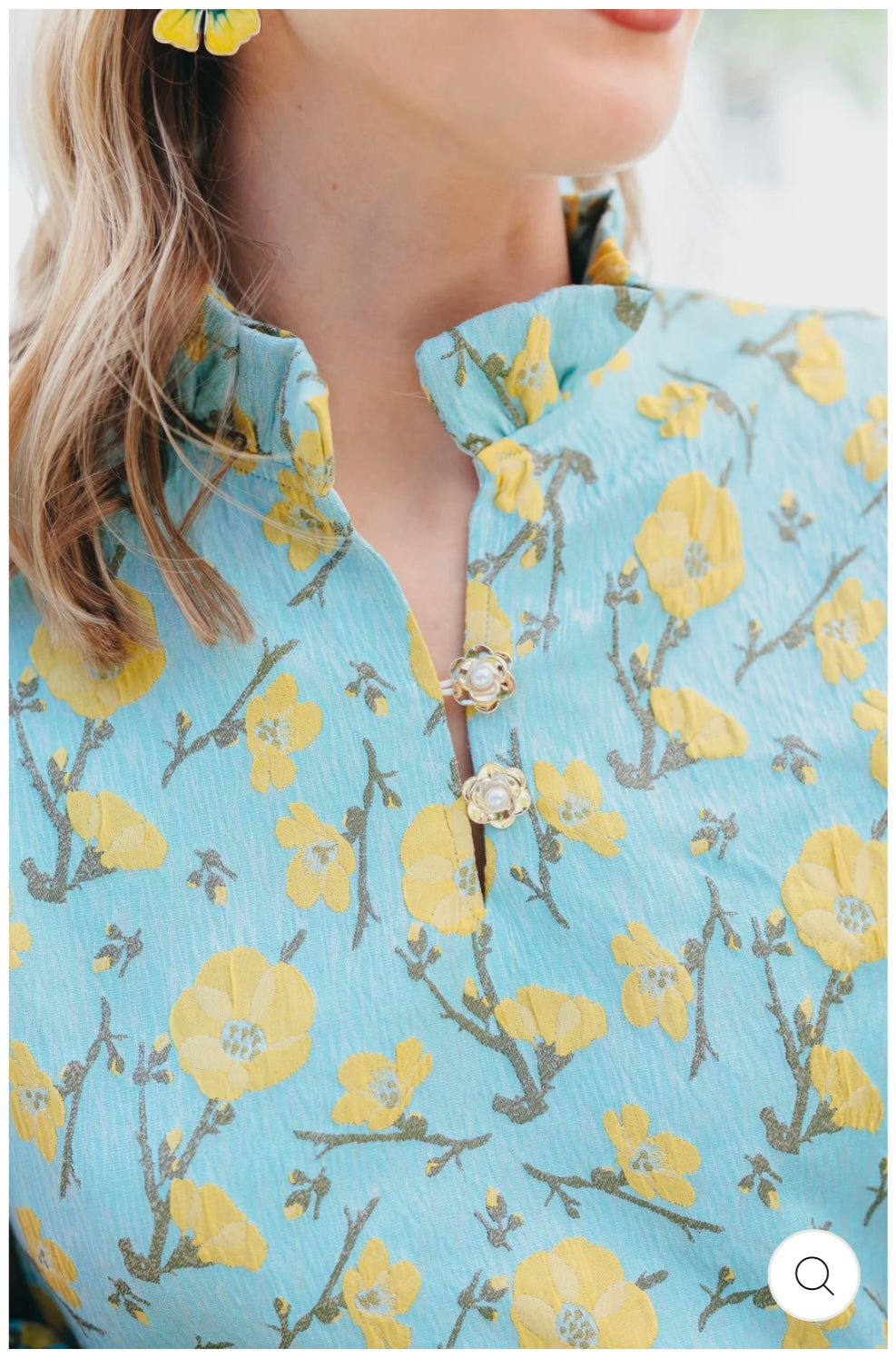 Brianna Cannon Caftan-Golden Cali Flowers