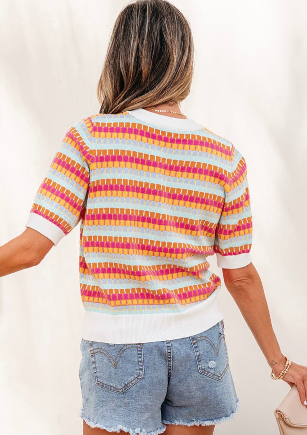 Striped Knit Sweater