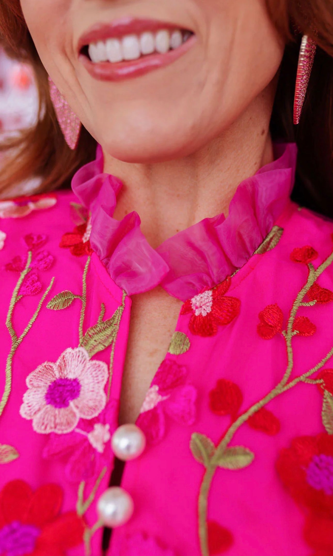 Brianna Cannon Pink Bouquet Caftan