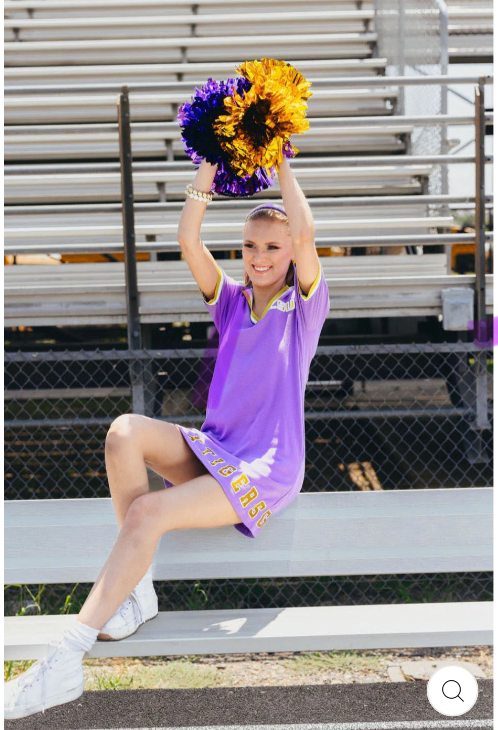 Brianna Cannon LSU Club Dress with Tiger Eye