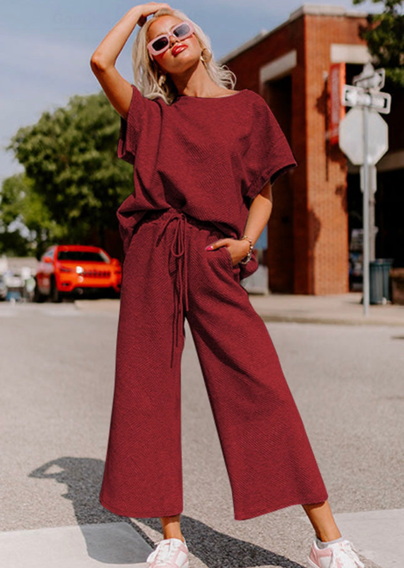 Textured and Quilted Comfy Set