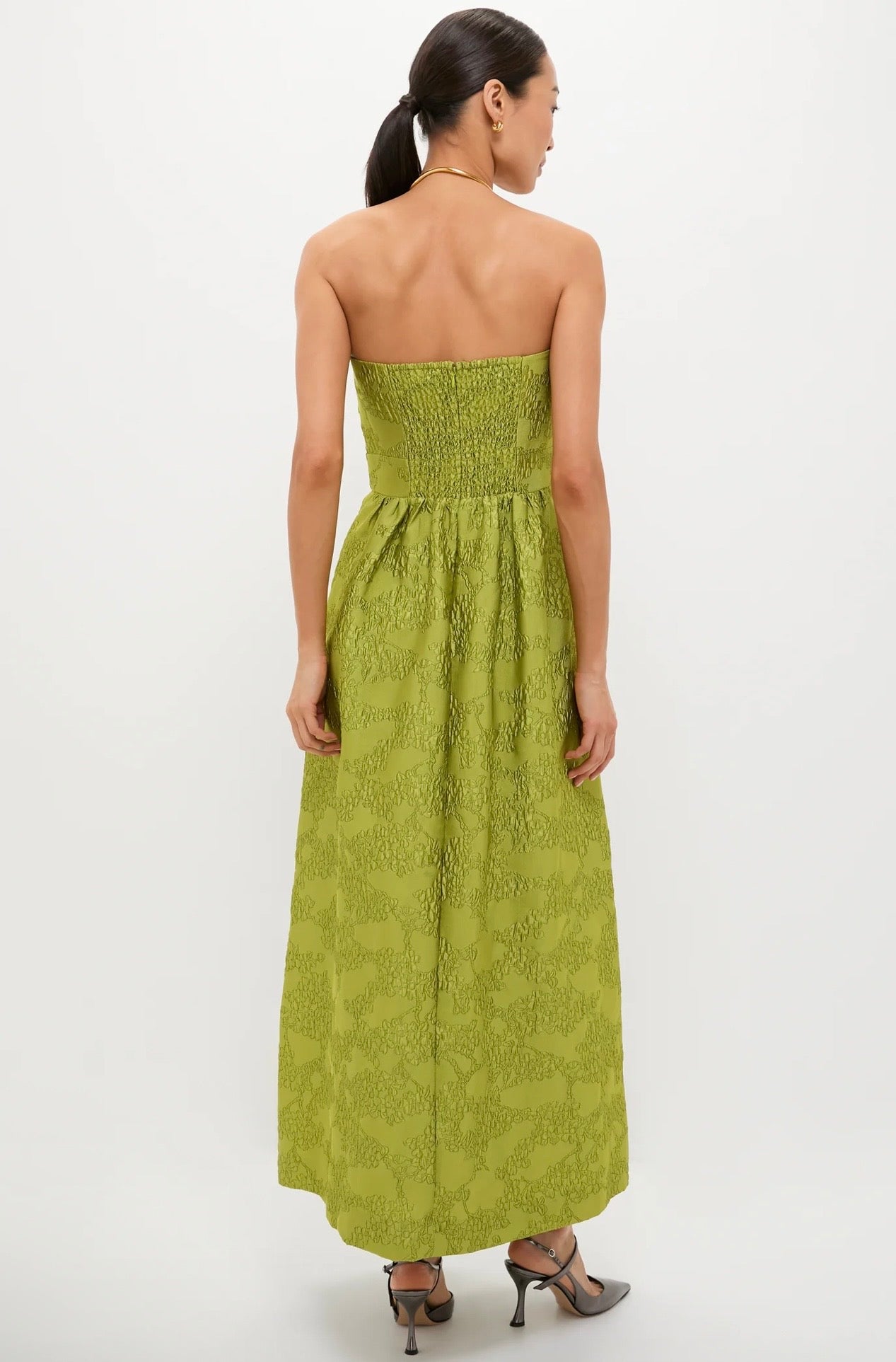 TUCKERNUCK Brocade Metallic Strapless Kathleen Gown-Size 4