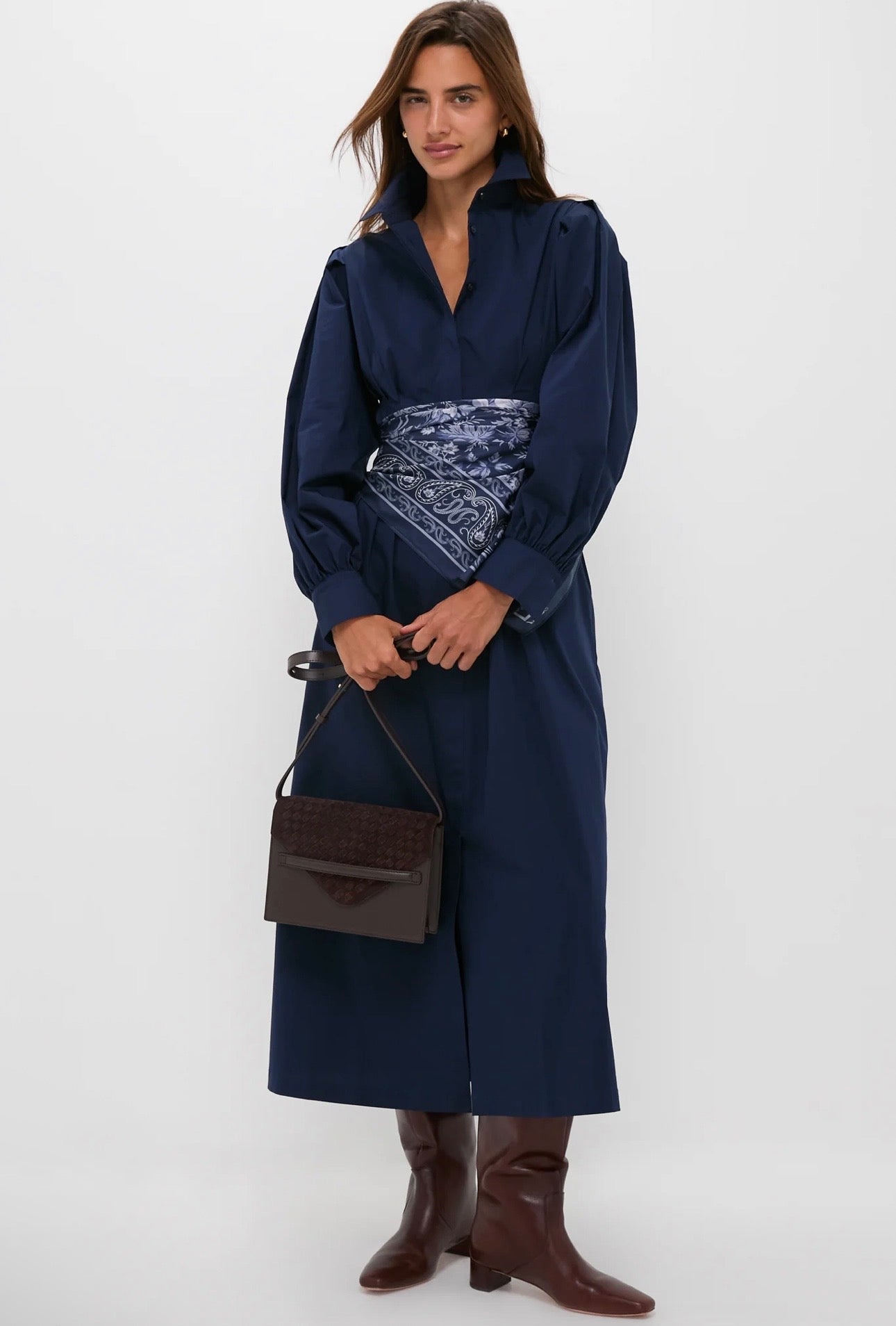 TUCKERNUCK Navy Corinne Dress-Size Small