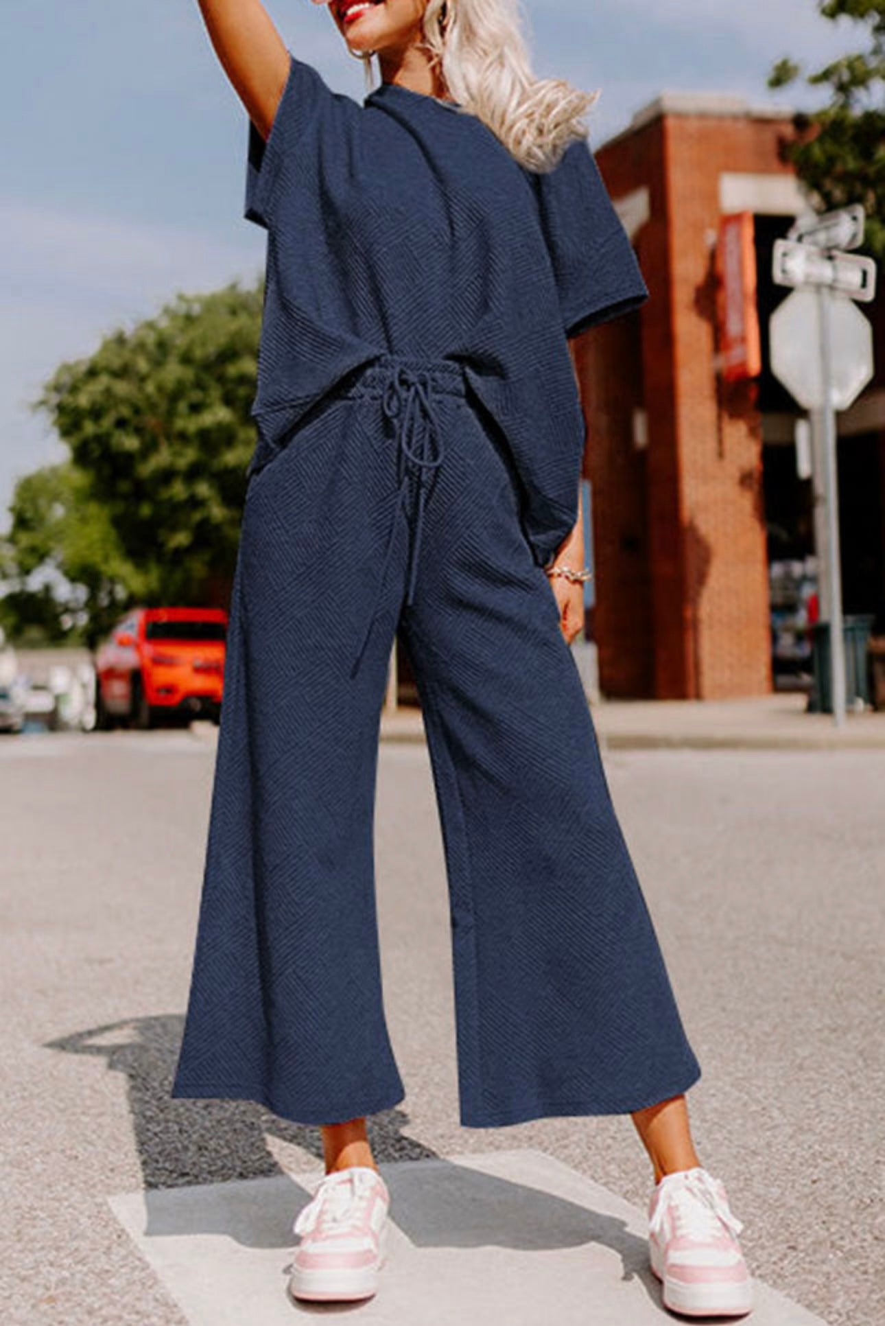 Textured and Quilted Comfy Set