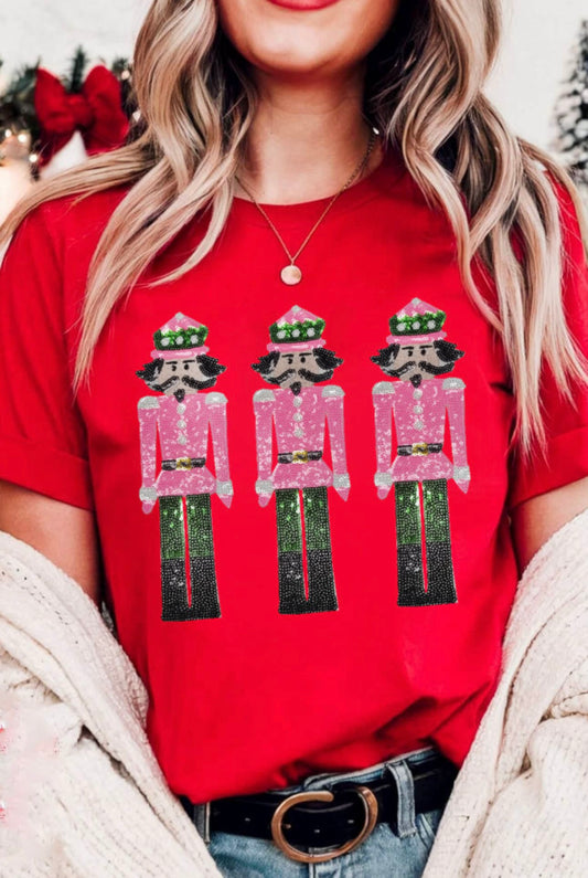 Red Sequined Nutcracker T Shirt