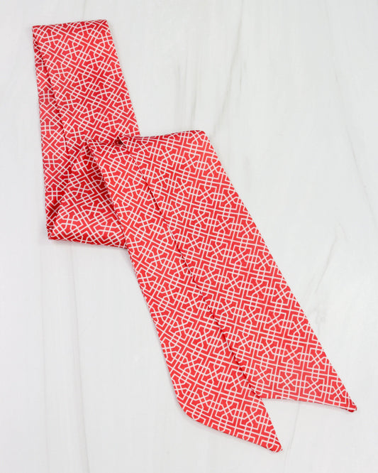Serafina Scarf Red/White