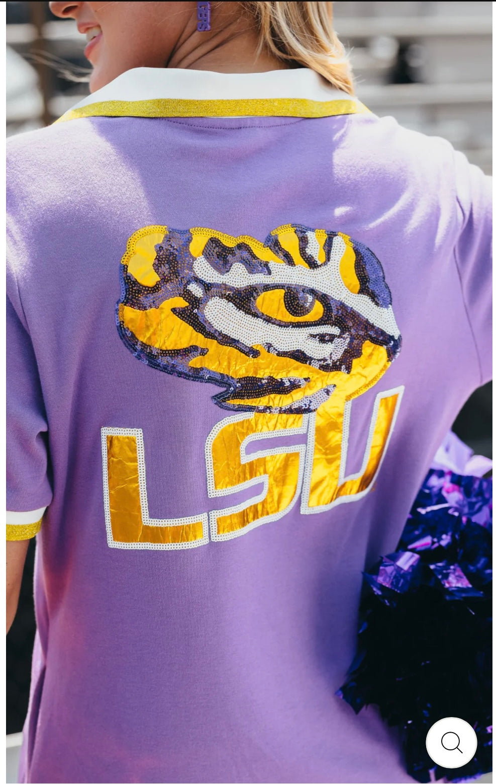 Brianna Cannon LSU Club Dress with Tiger Eye