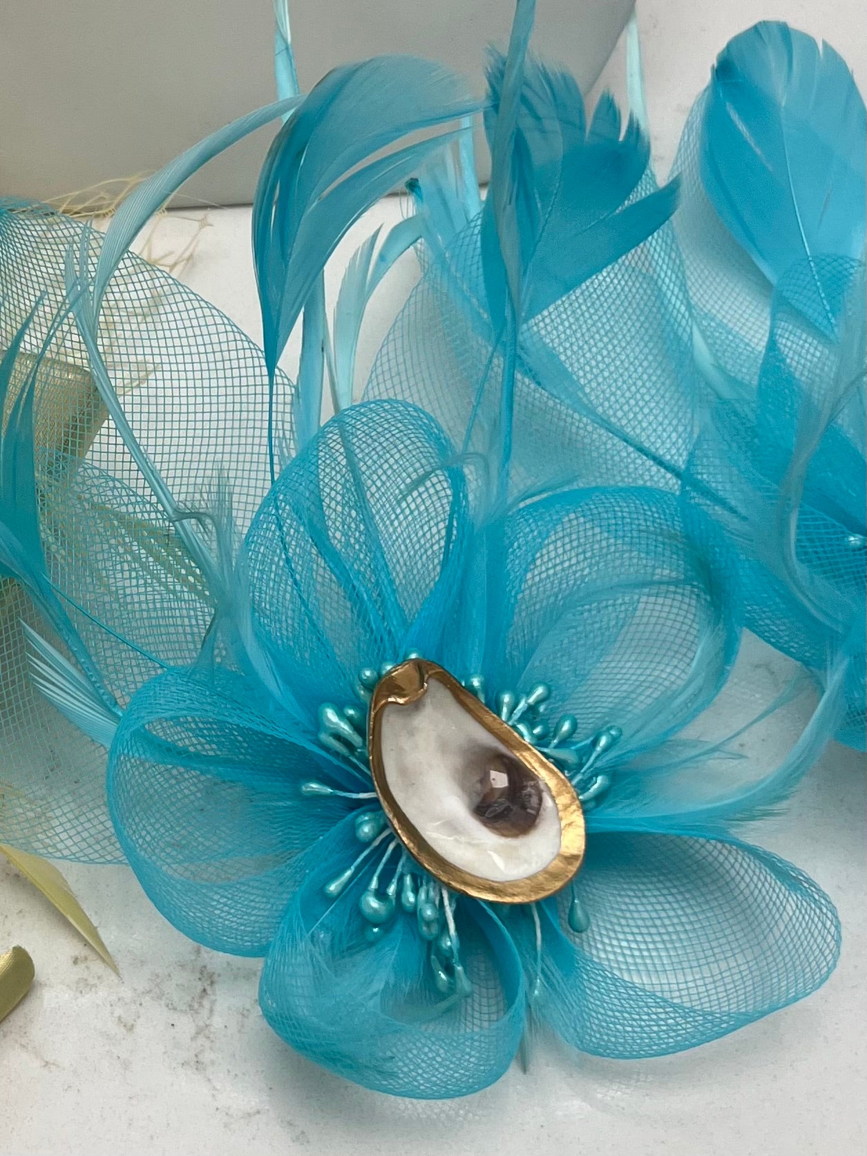 Gilded Oyster Fascinator