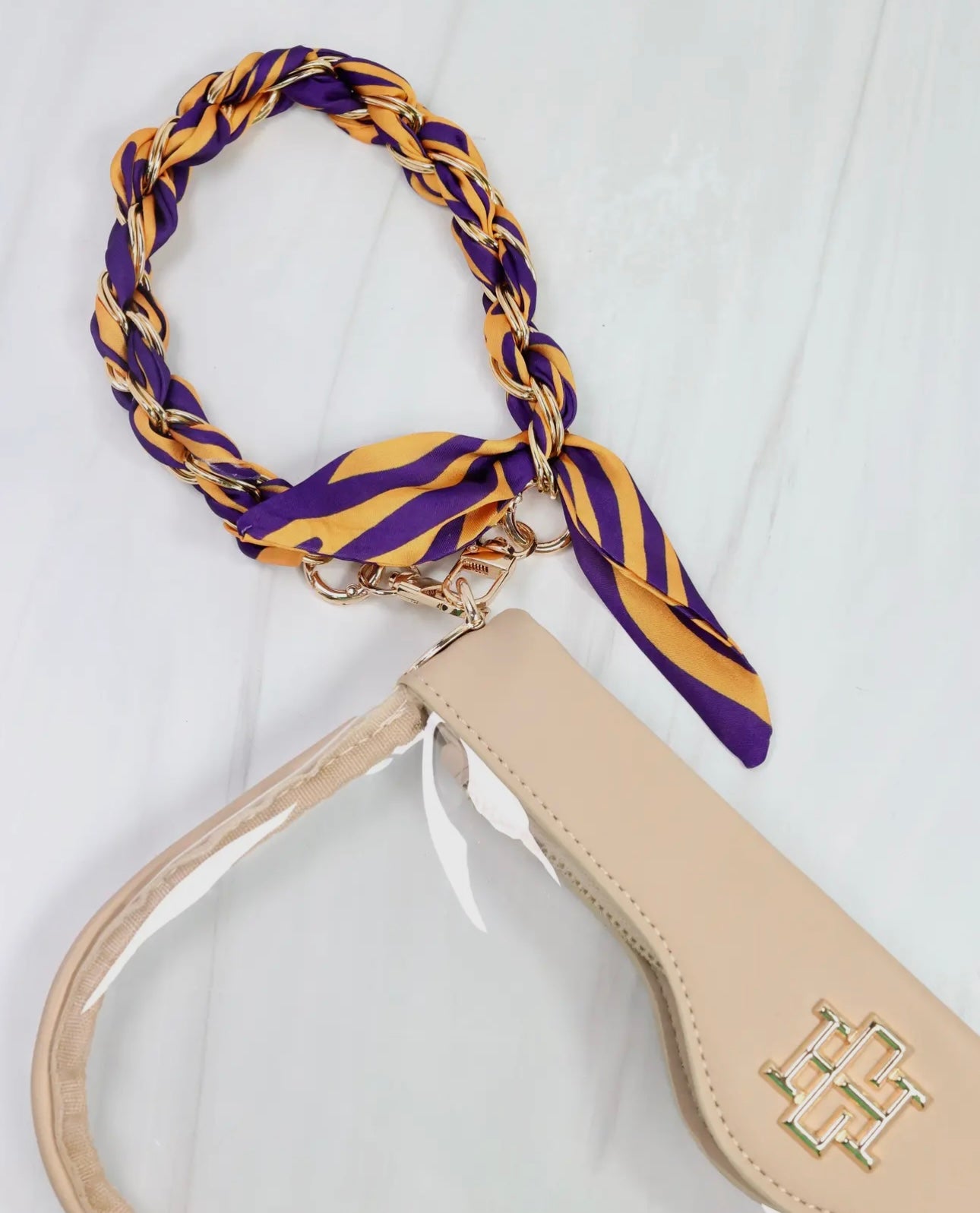 LSU Game Day Scarf Purse Chain (only)