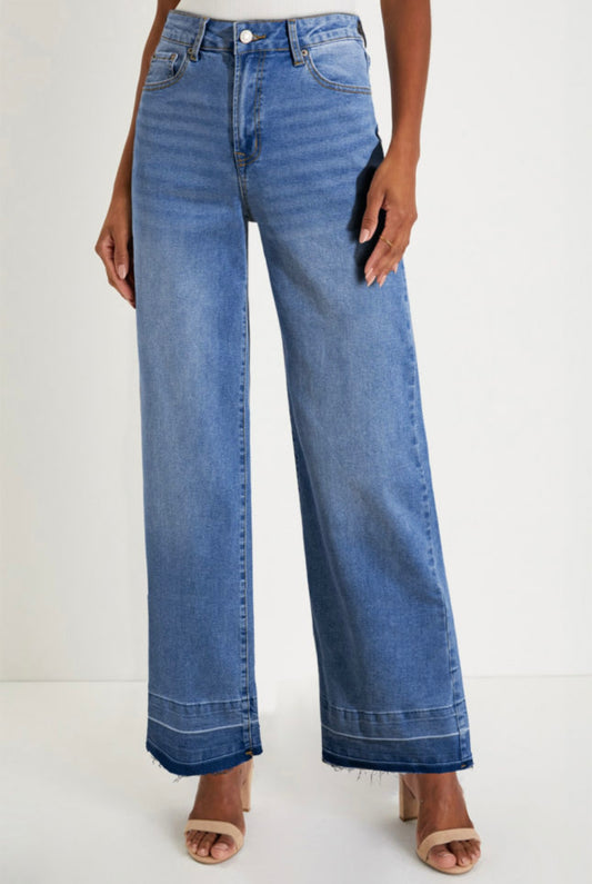 Dusk Blue Unique Cuff Jeans