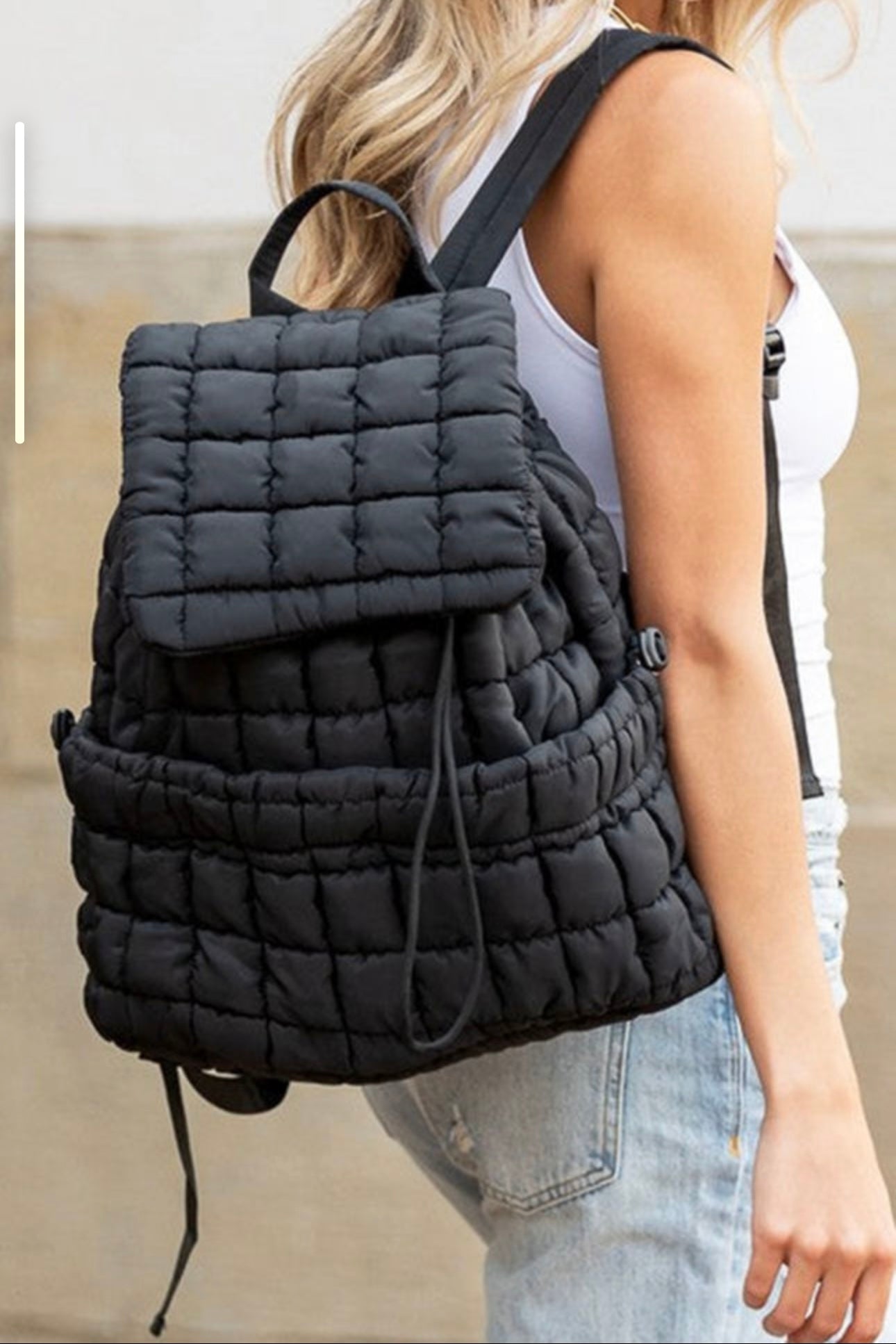 Quilted Puffer Backpack