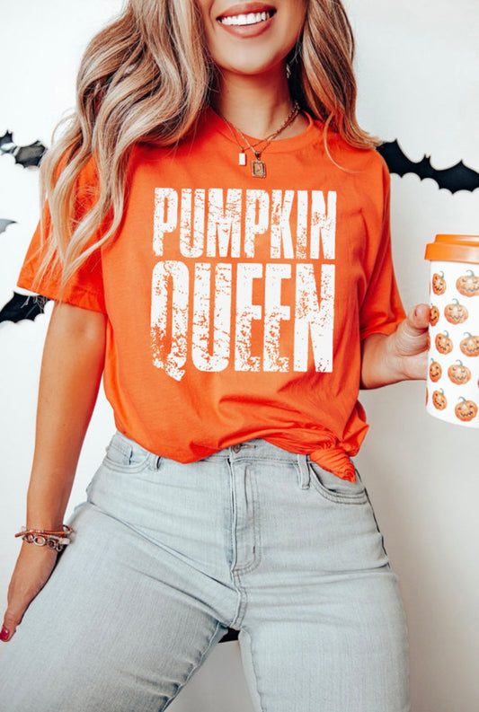 Orange Pumpkin Queen Graphic Tee
