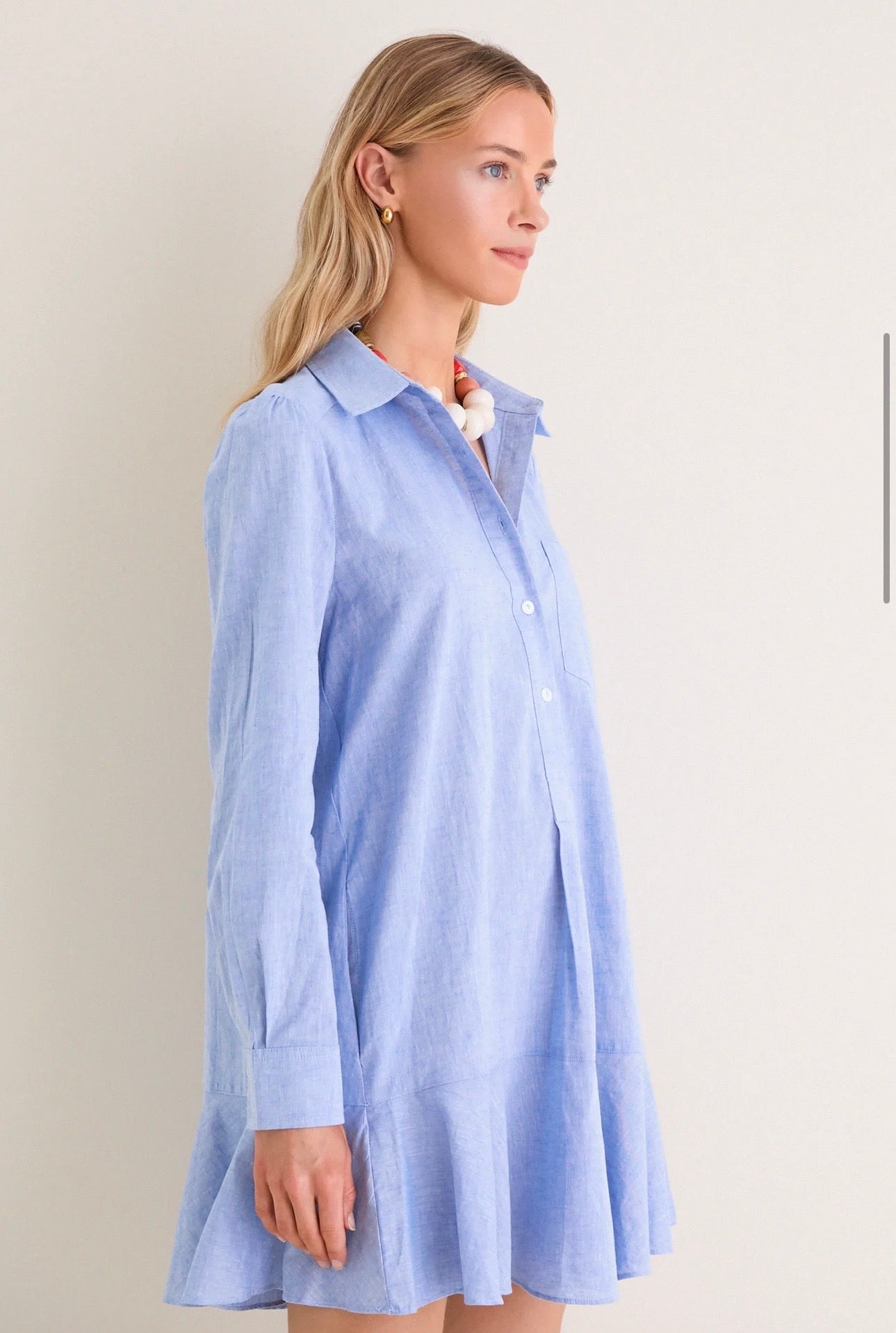 TUCKERNUCK Chambray Callahan Shirt Dress-Size XS