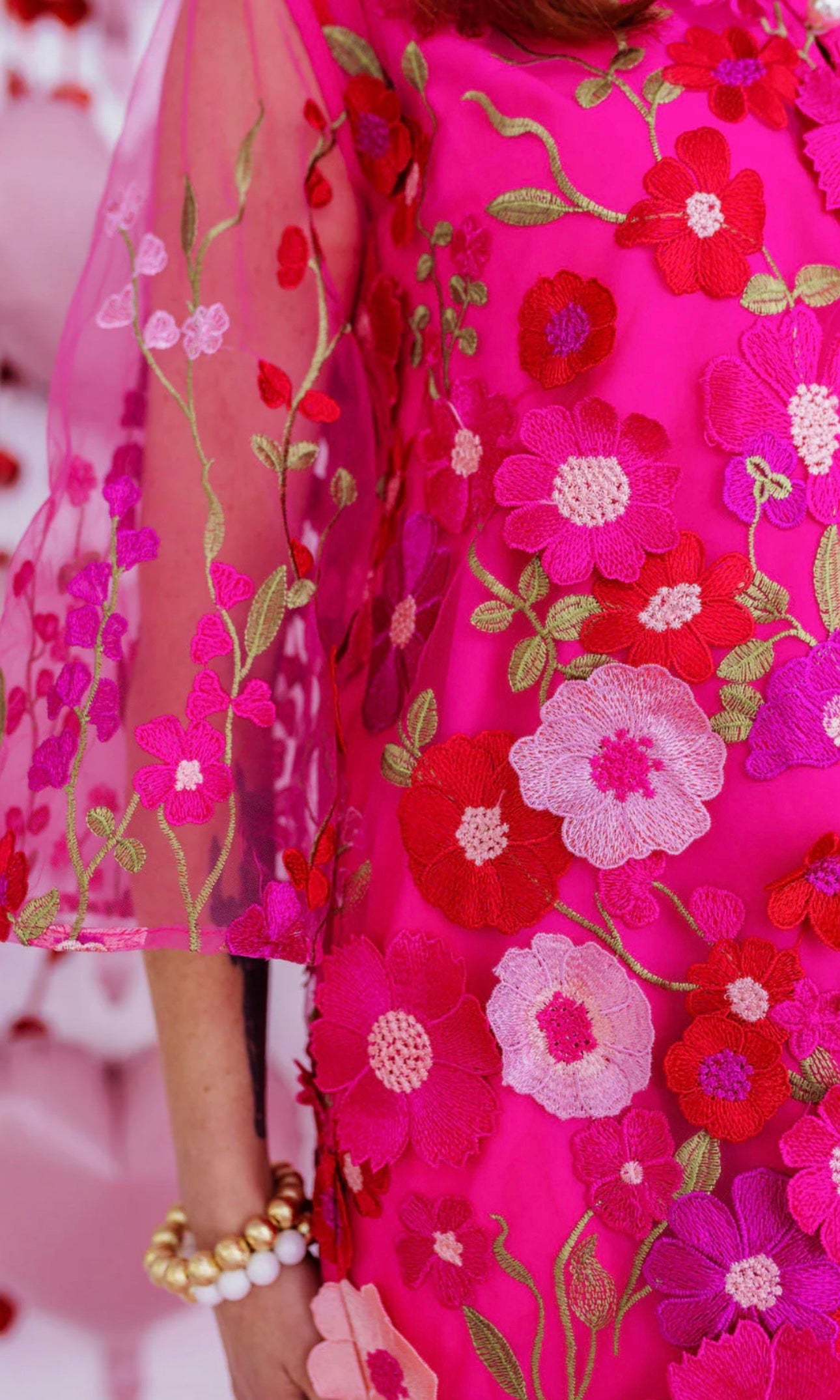 Brianna Cannon Pink Bouquet Caftan