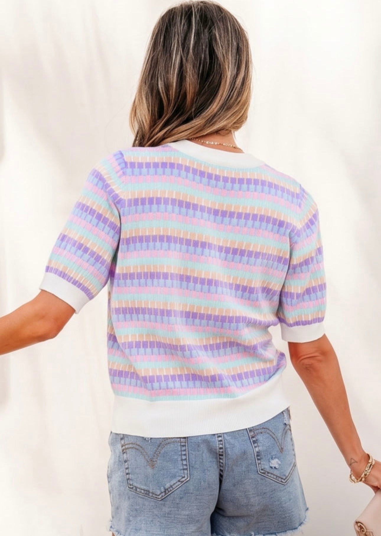 Striped Knit Sweater