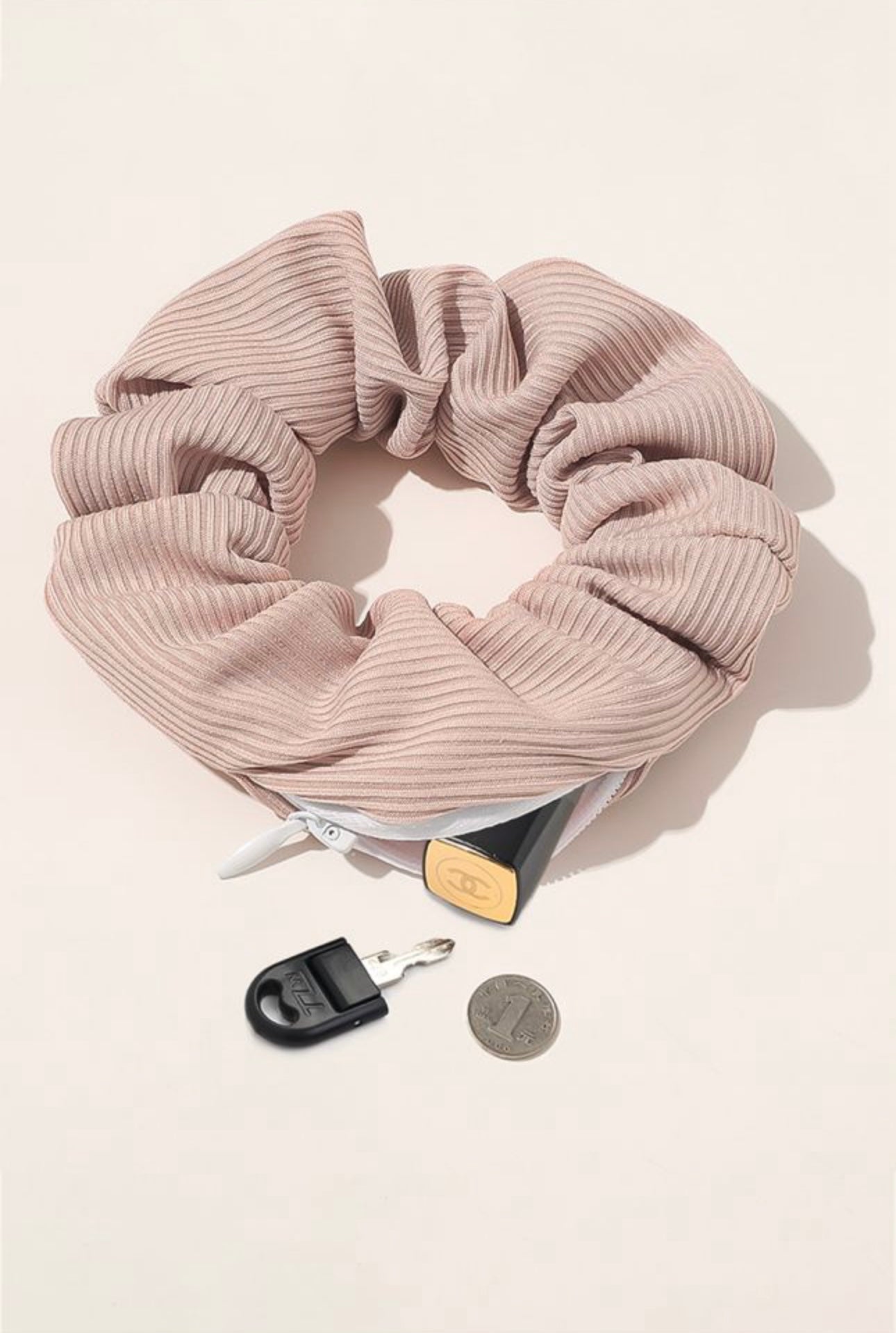 Scrunchie With Hidden Pocket