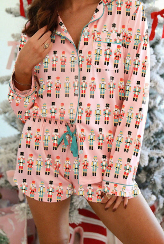 Pink Nutcracker Pajama Set