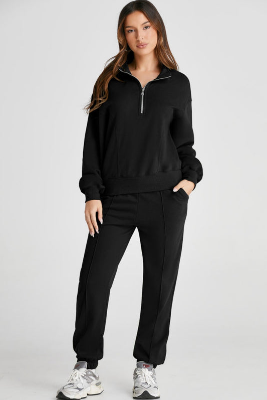 Half Zip Pullover & Joggers Active Set