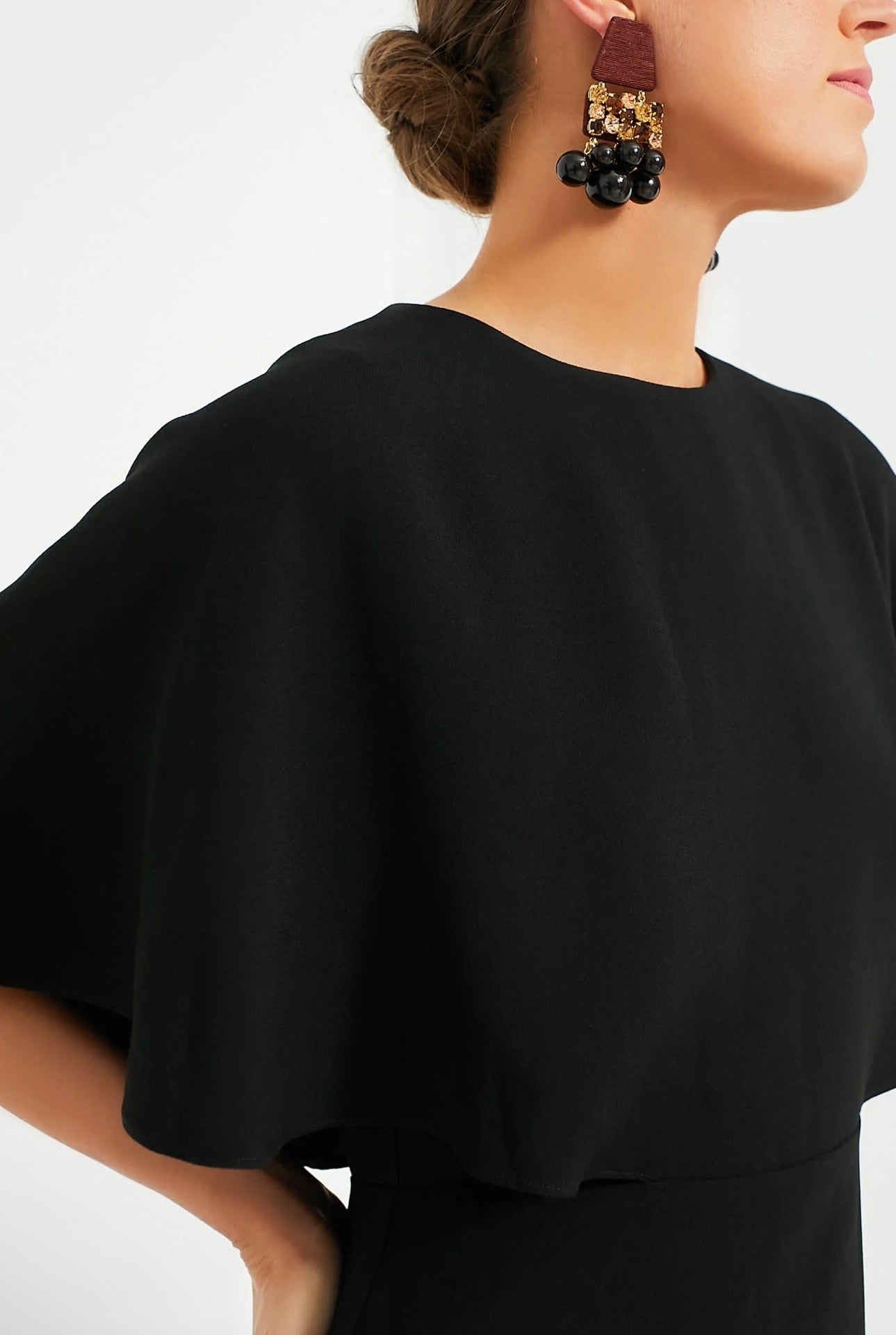 TUCKERNUCK Black Cape Leah Dress-Size 8