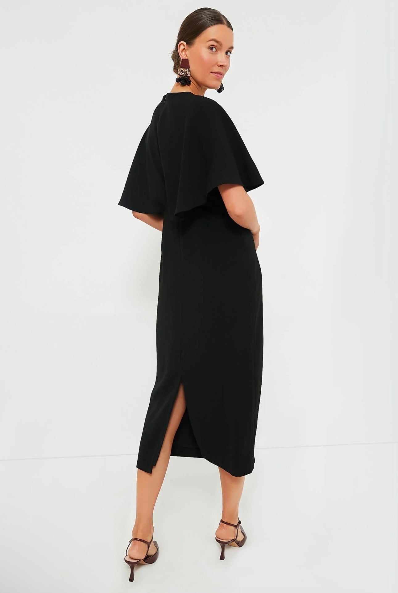 TUCKERNUCK Black Cape Leah Dress-Size 8
