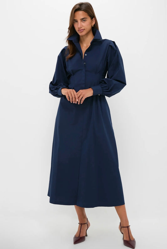 TUCKERNUCK Navy Corinne Dress-Size Small