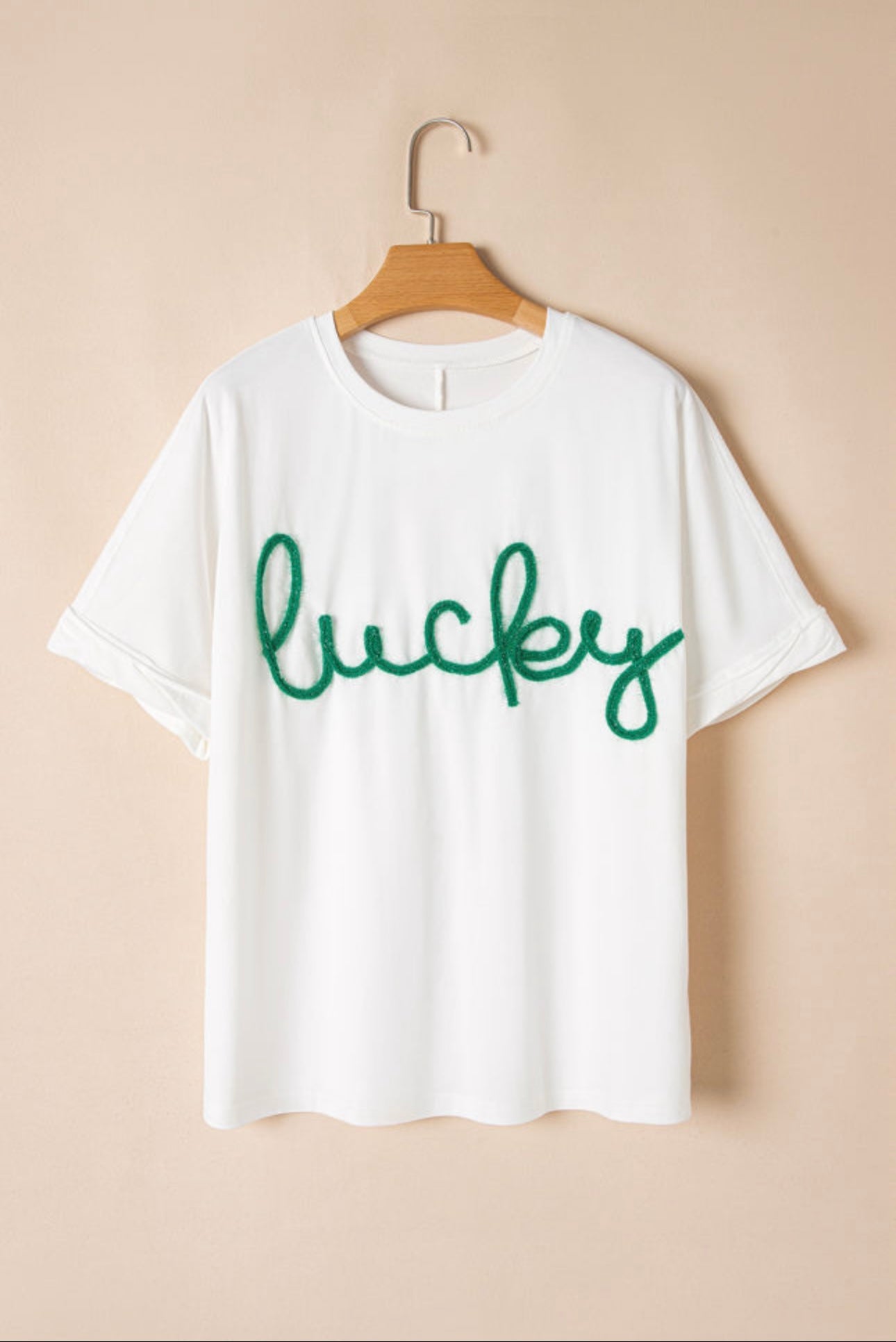 Tinsel Lucky White Tee