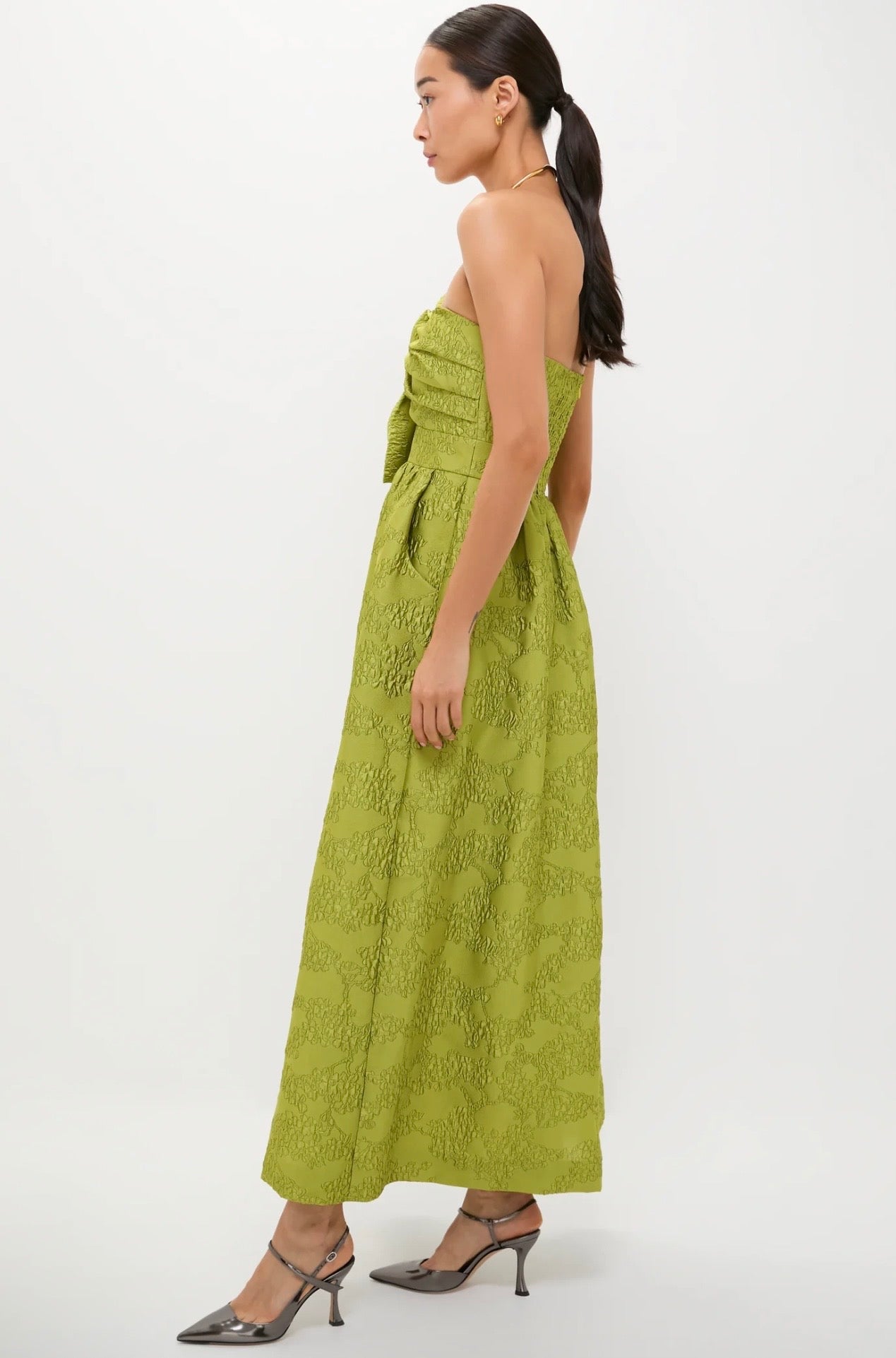 TUCKERNUCK Brocade Metallic Strapless Kathleen Gown-Size 4