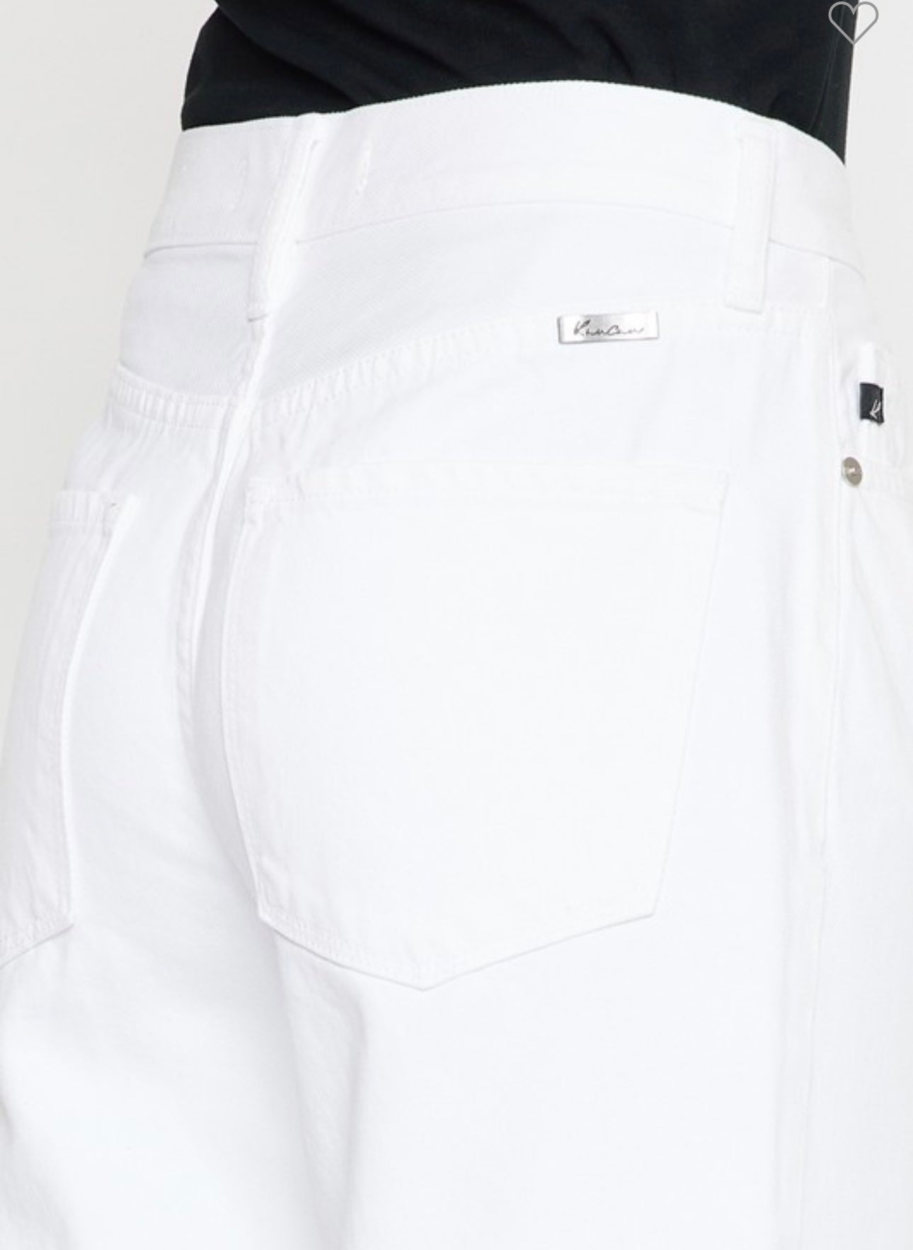 White High Rise 90’s Wide Leg Jeans